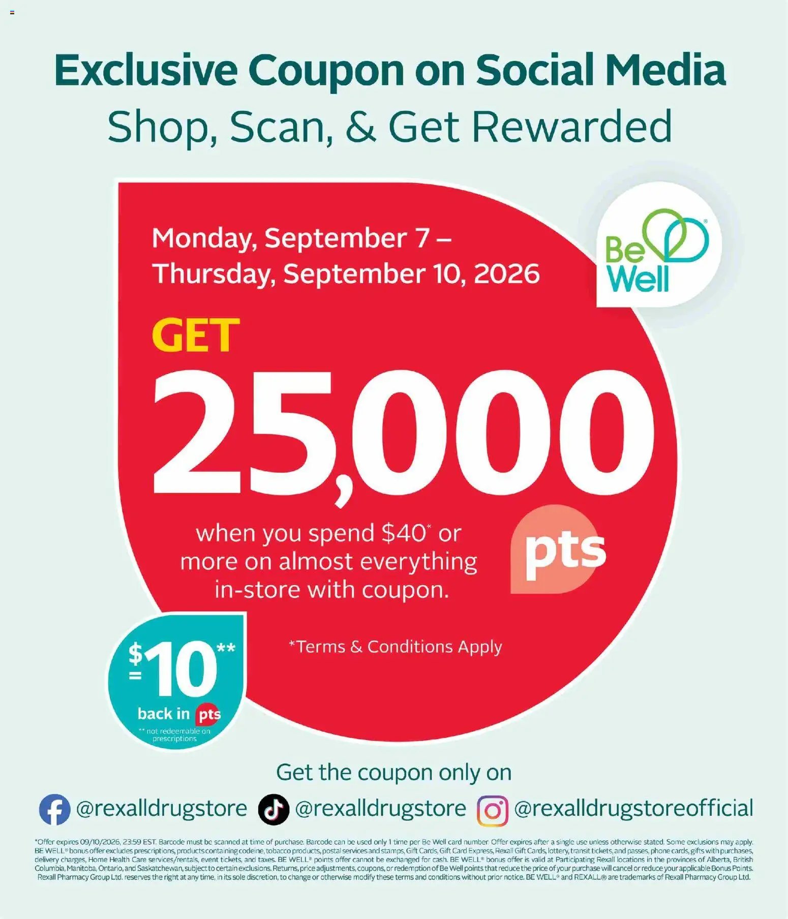Rexall weekly flyer / circulaire