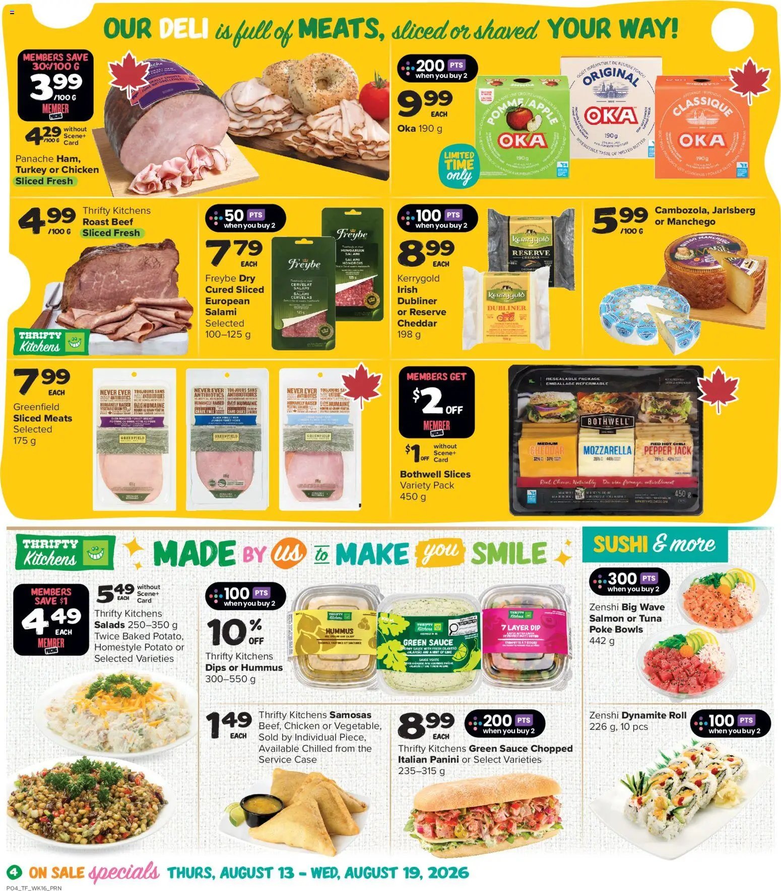 Thrifty Foods weekly flyer / circulaire