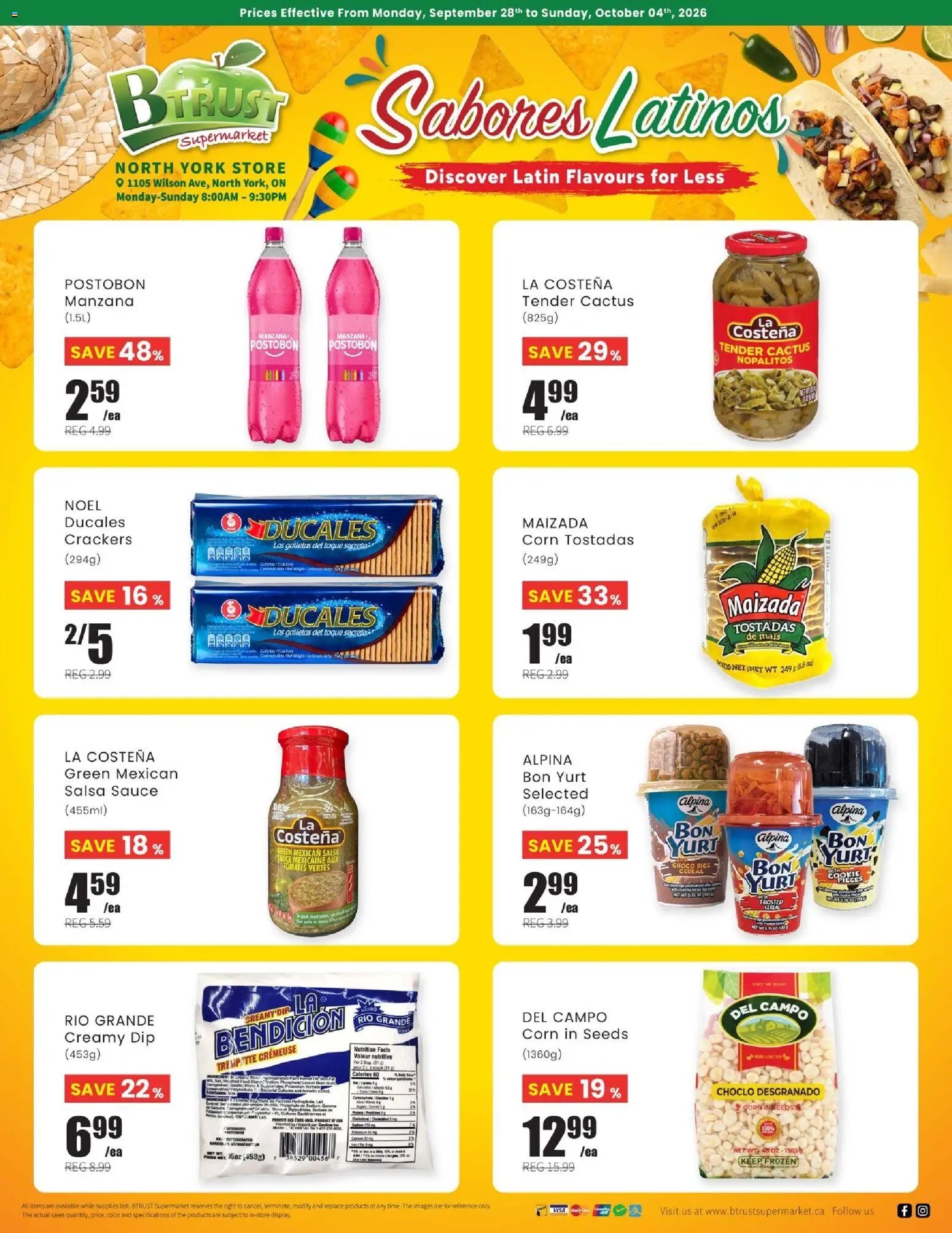 Btrust Supermarket flyer - North York Latin Specials