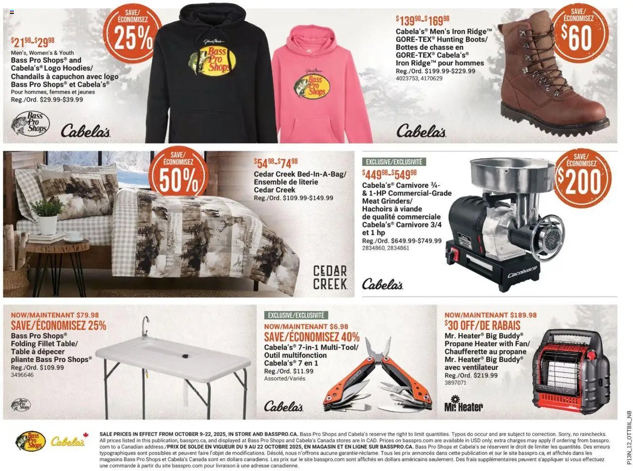 Cabelas weekly flyer / circulaire