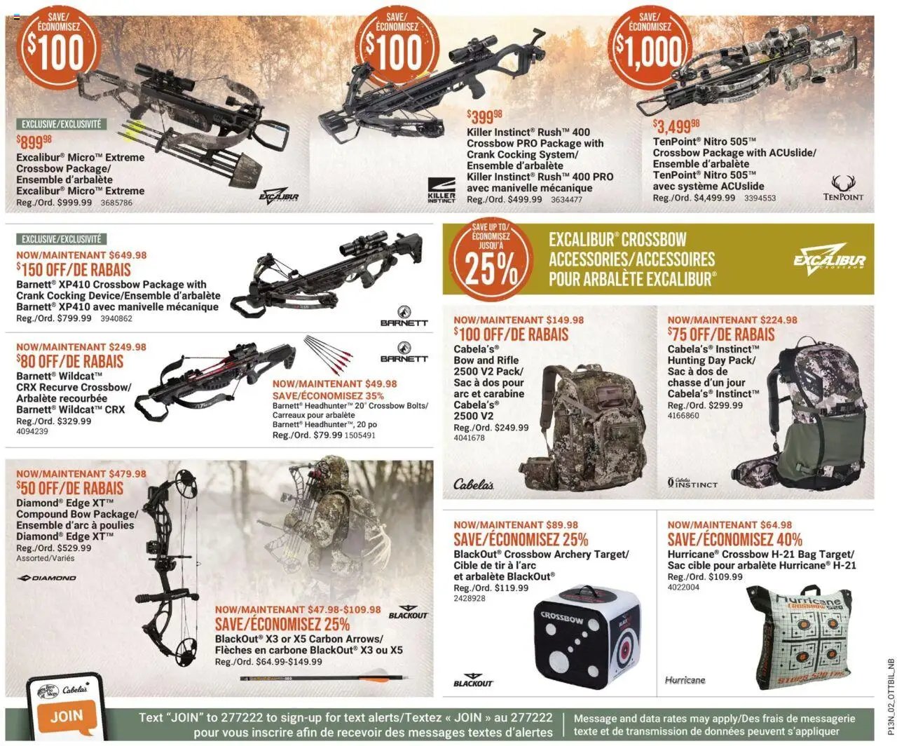 Cabelas weekly flyer / circulaire