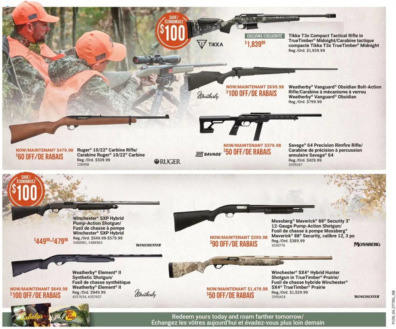 Cabelas weekly flyer / circulaire
