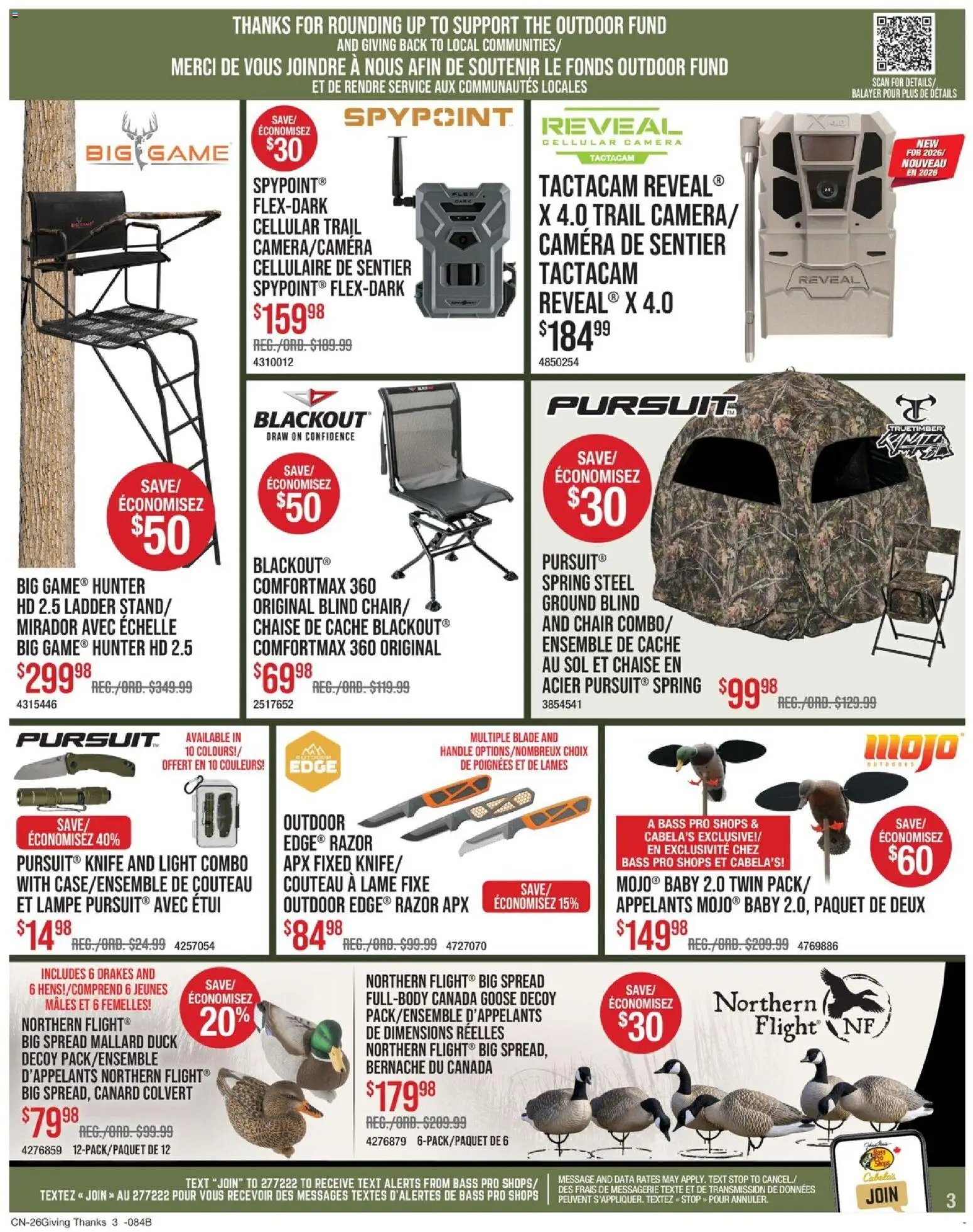 Cabelas weekly flyer / circulaire