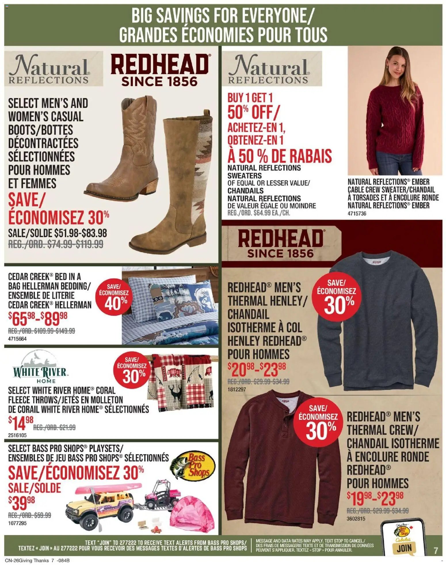 Cabelas weekly flyer / circulaire