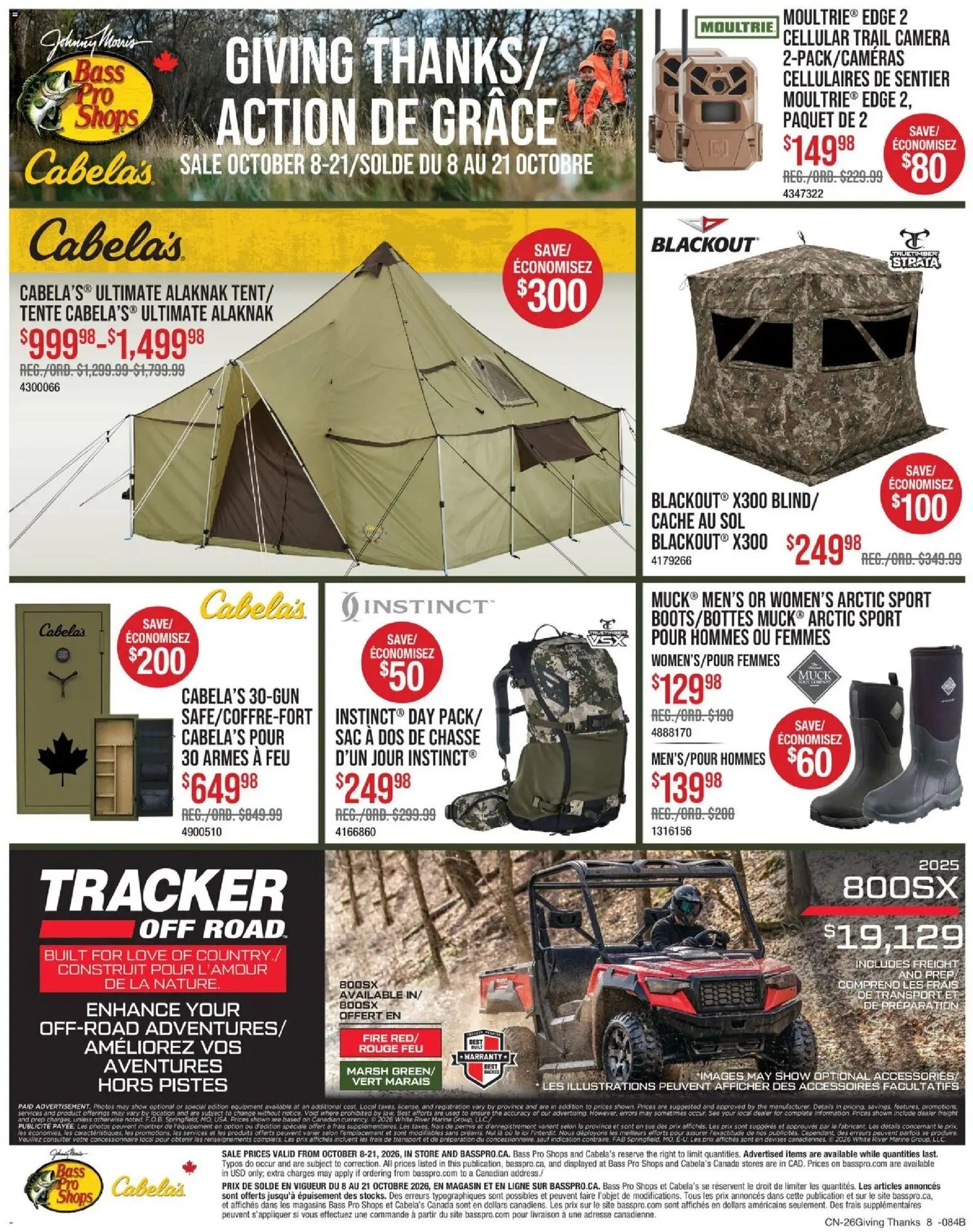 Cabelas weekly flyer / circulaire