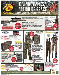 Cabelas weekly flyer / circulaire