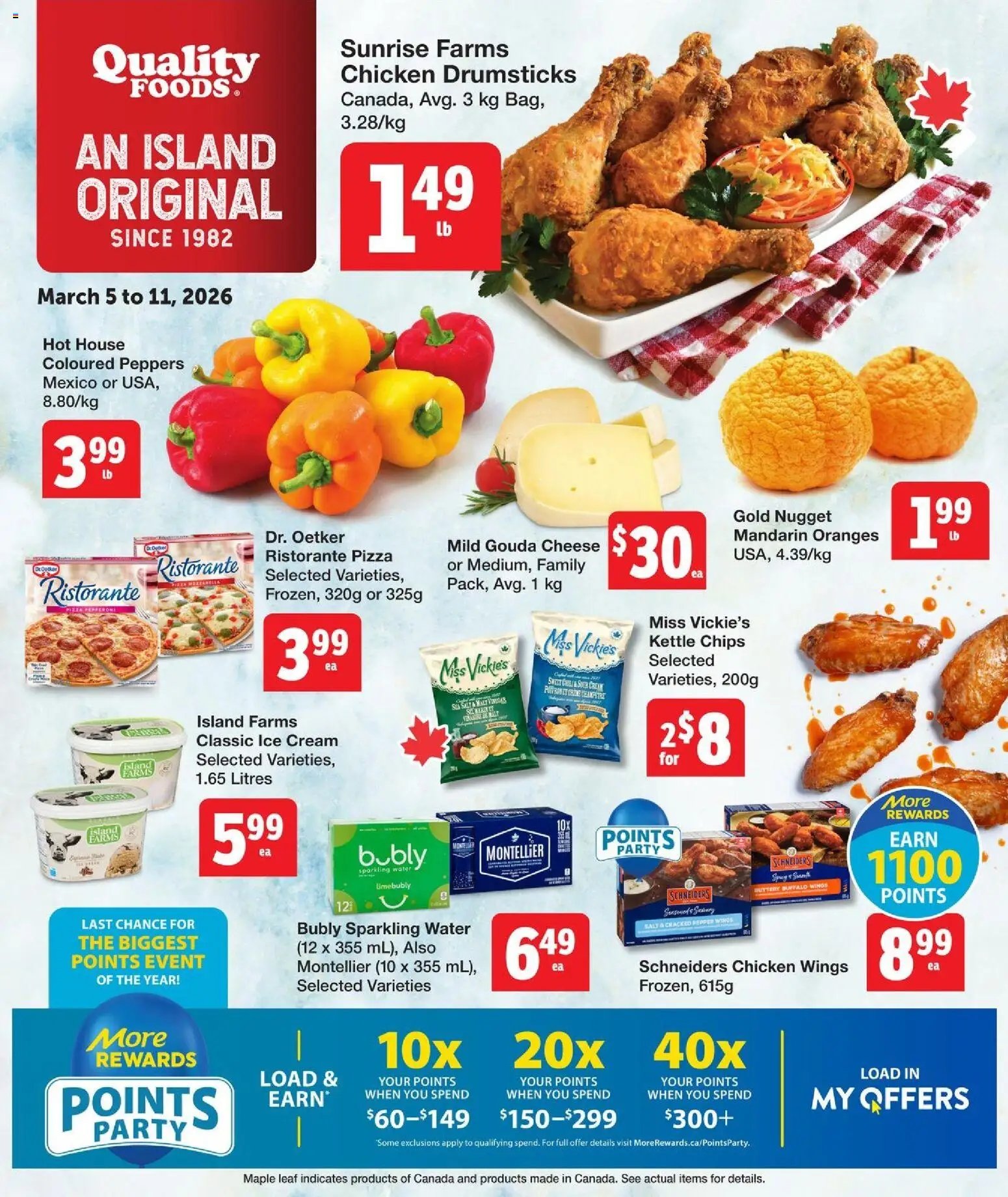 Quality Foods weekly flyer / circulaire