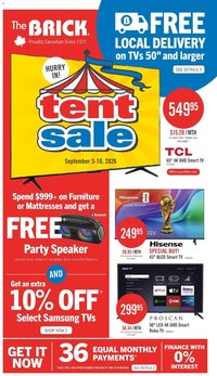 The Brick - Tent sale