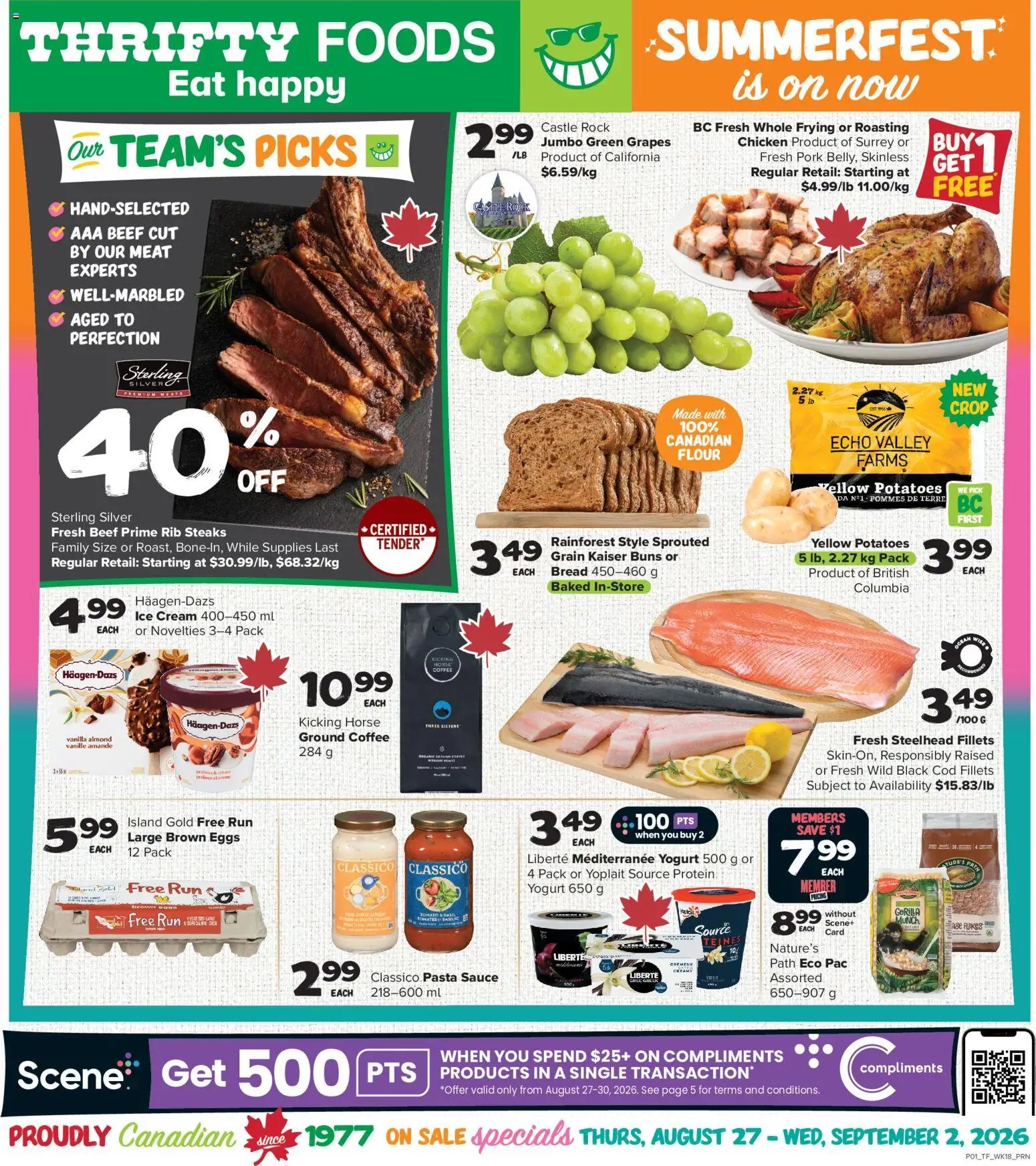 Thrifty Foods weekly flyer / circulaire