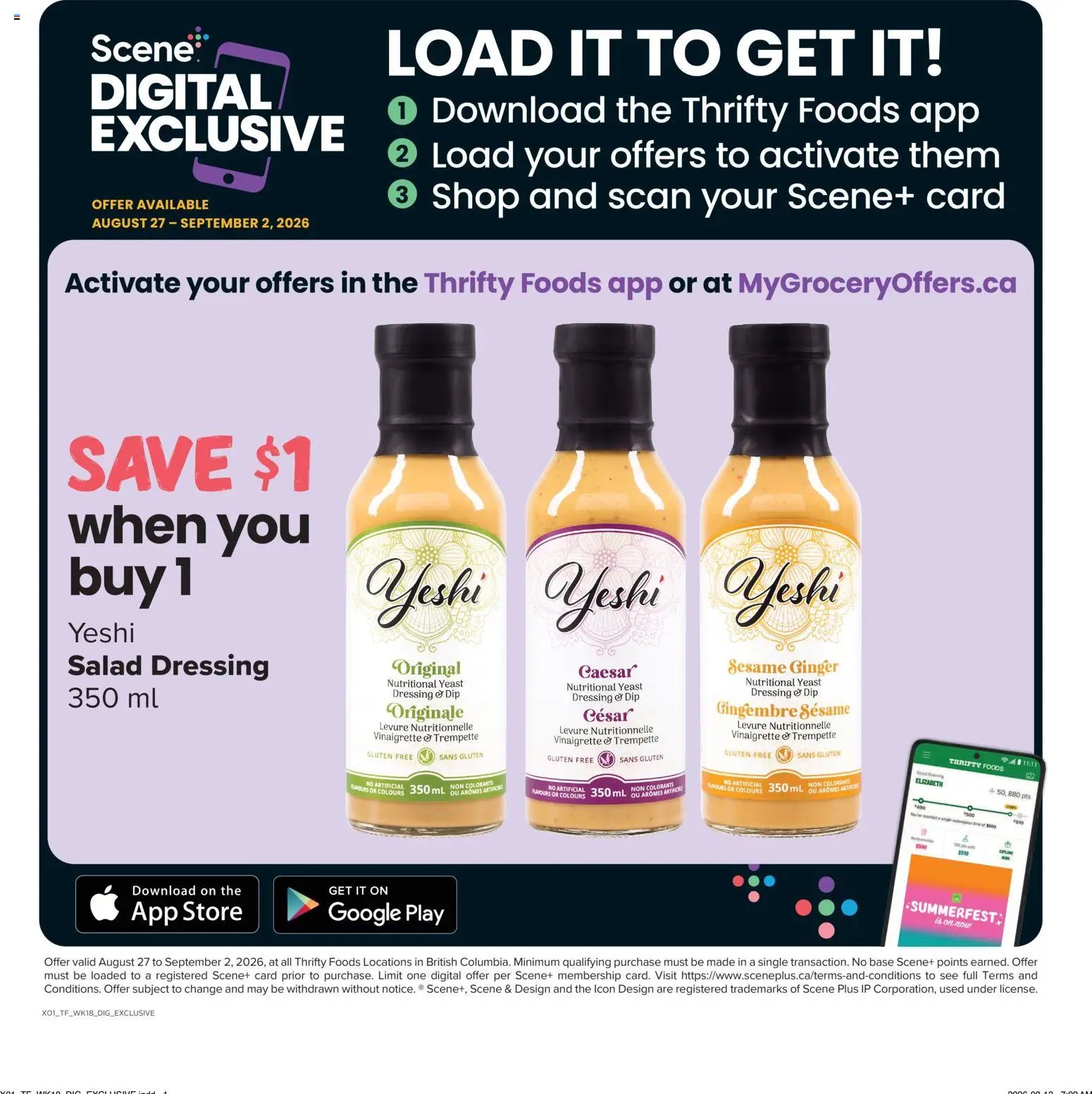 Thrifty Foods weekly flyer / circulaire