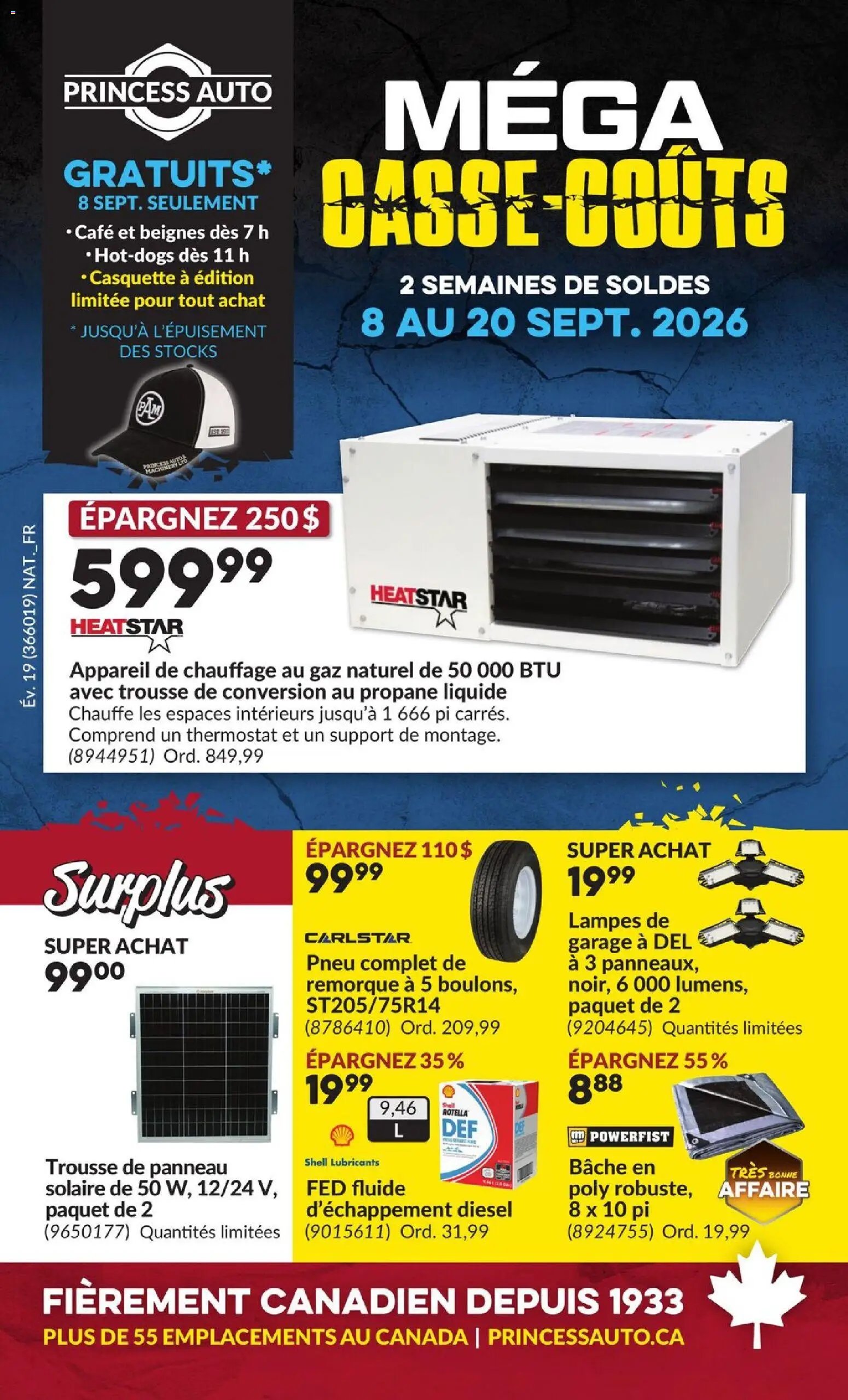 Princess Auto circulaire - 2 Semaines de Soldes !
