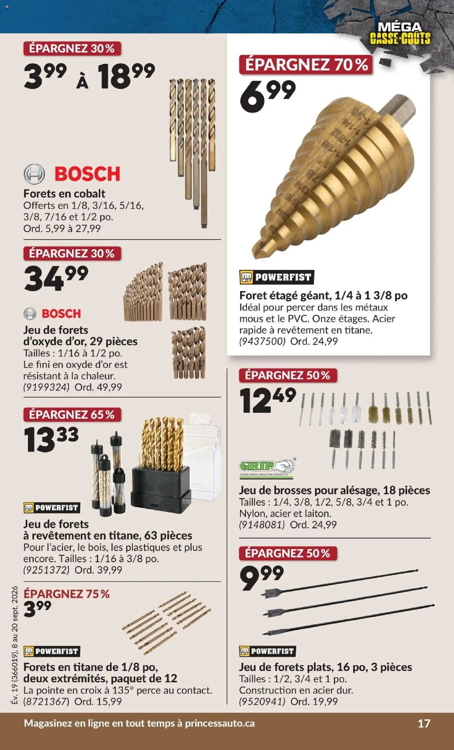 Princess Auto circulaire - 2 Semaines de Soldes !