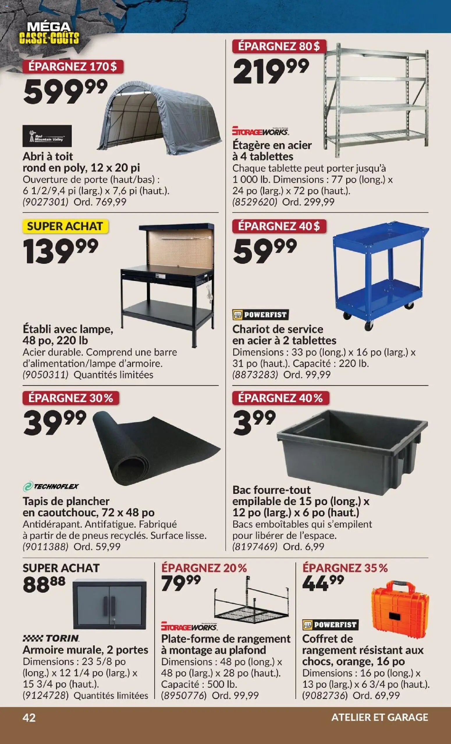 Princess Auto circulaire - 2 Semaines de Soldes !