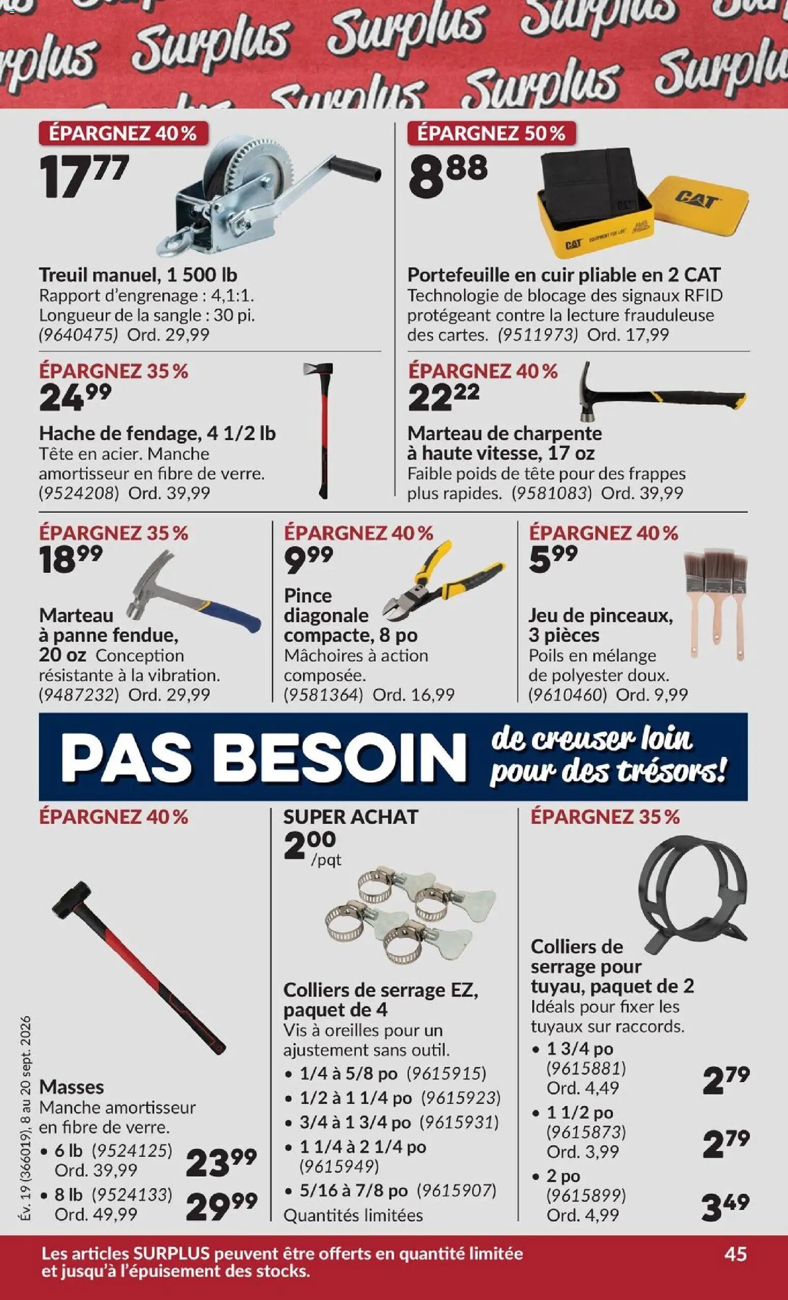 Princess Auto circulaire - 2 Semaines de Soldes !