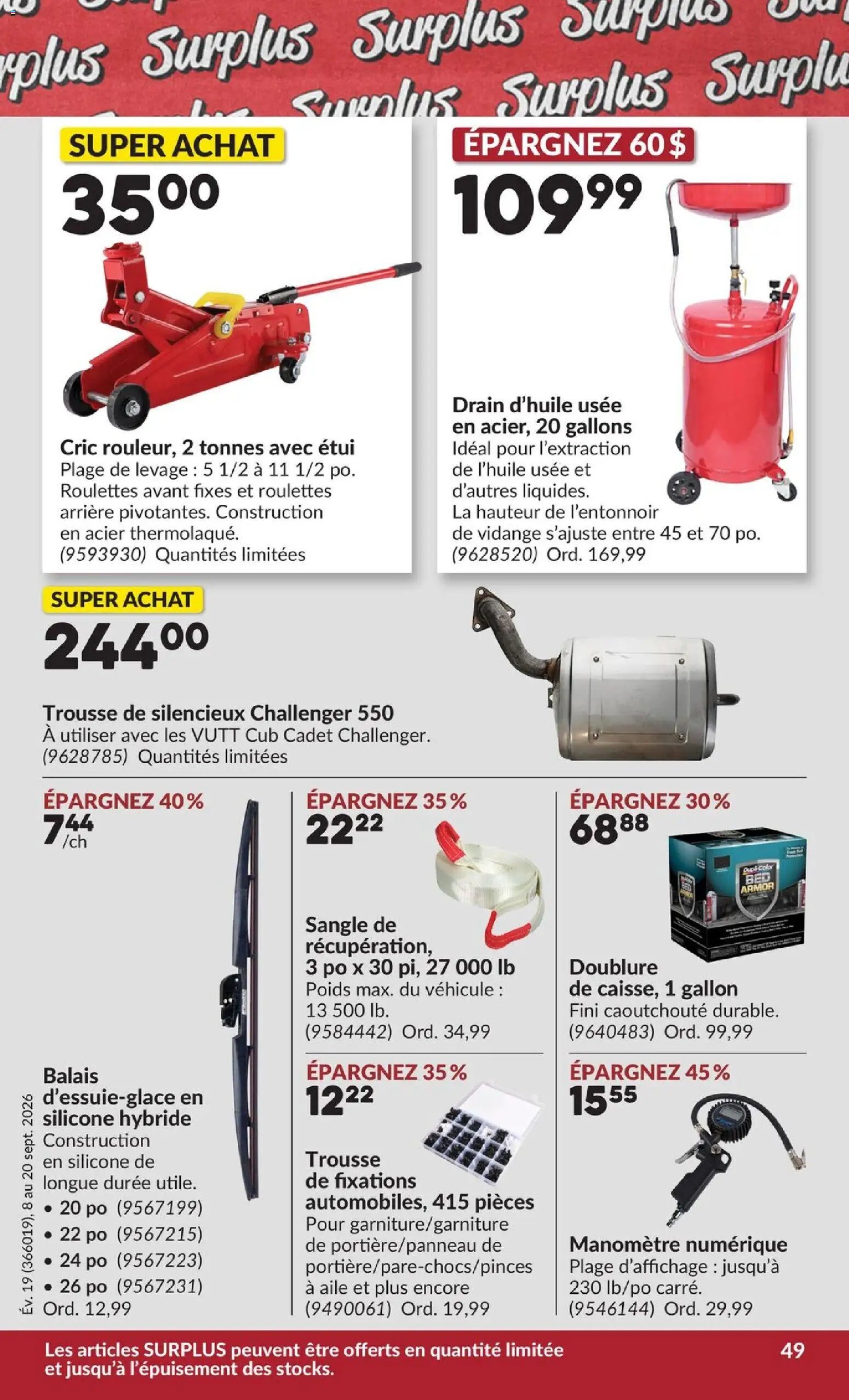 Princess Auto circulaire - 2 Semaines de Soldes !