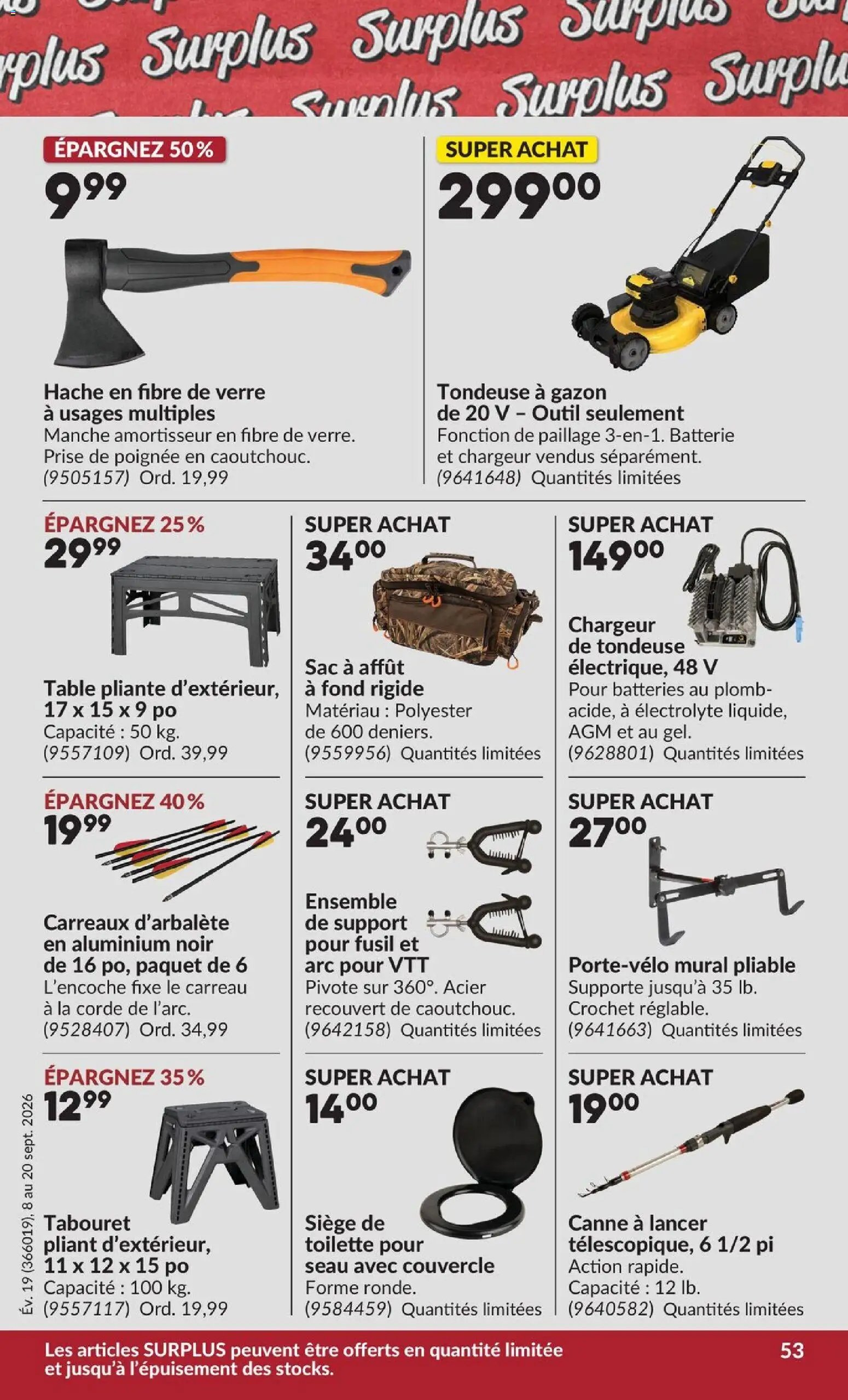 Princess Auto circulaire - 2 Semaines de Soldes !