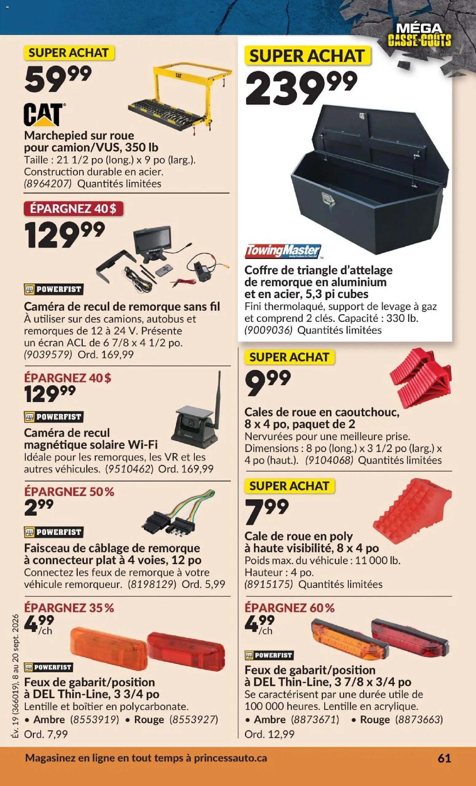 Princess Auto circulaire - 2 Semaines de Soldes !