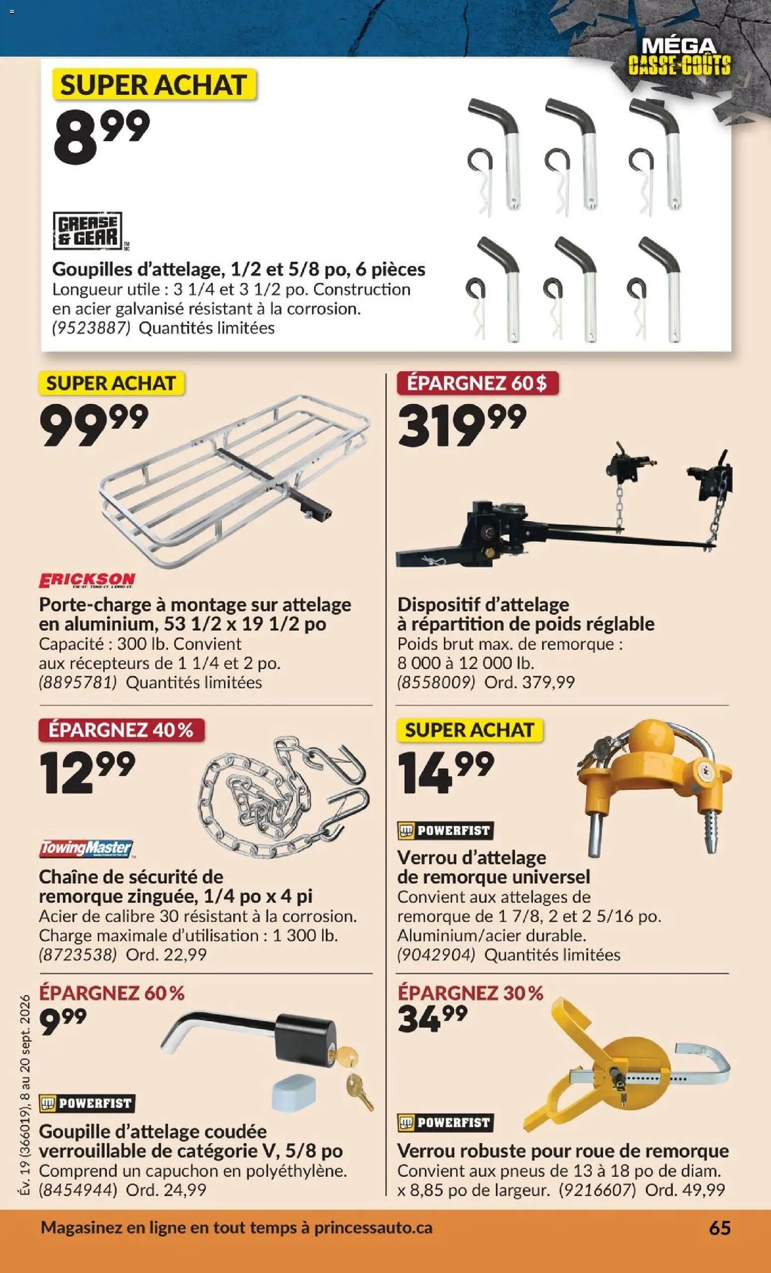 Princess Auto circulaire - 2 Semaines de Soldes !