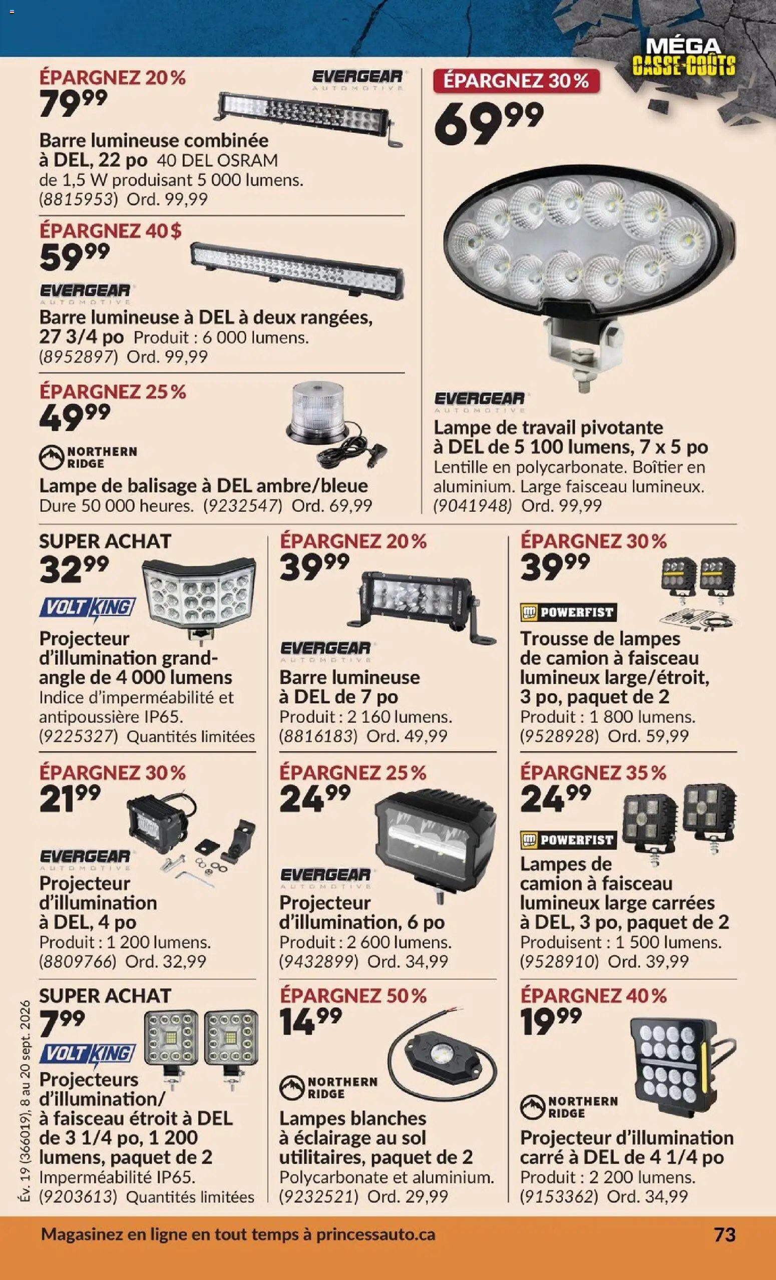 Princess Auto circulaire - 2 Semaines de Soldes !