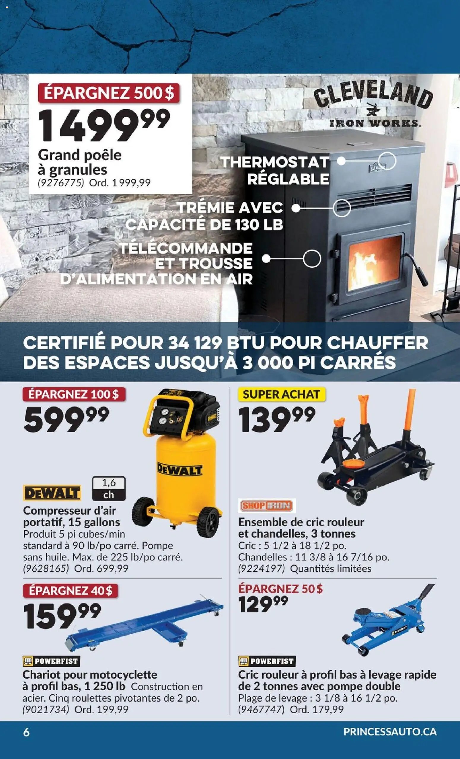 Princess Auto circulaire - 2 Semaines de Soldes !