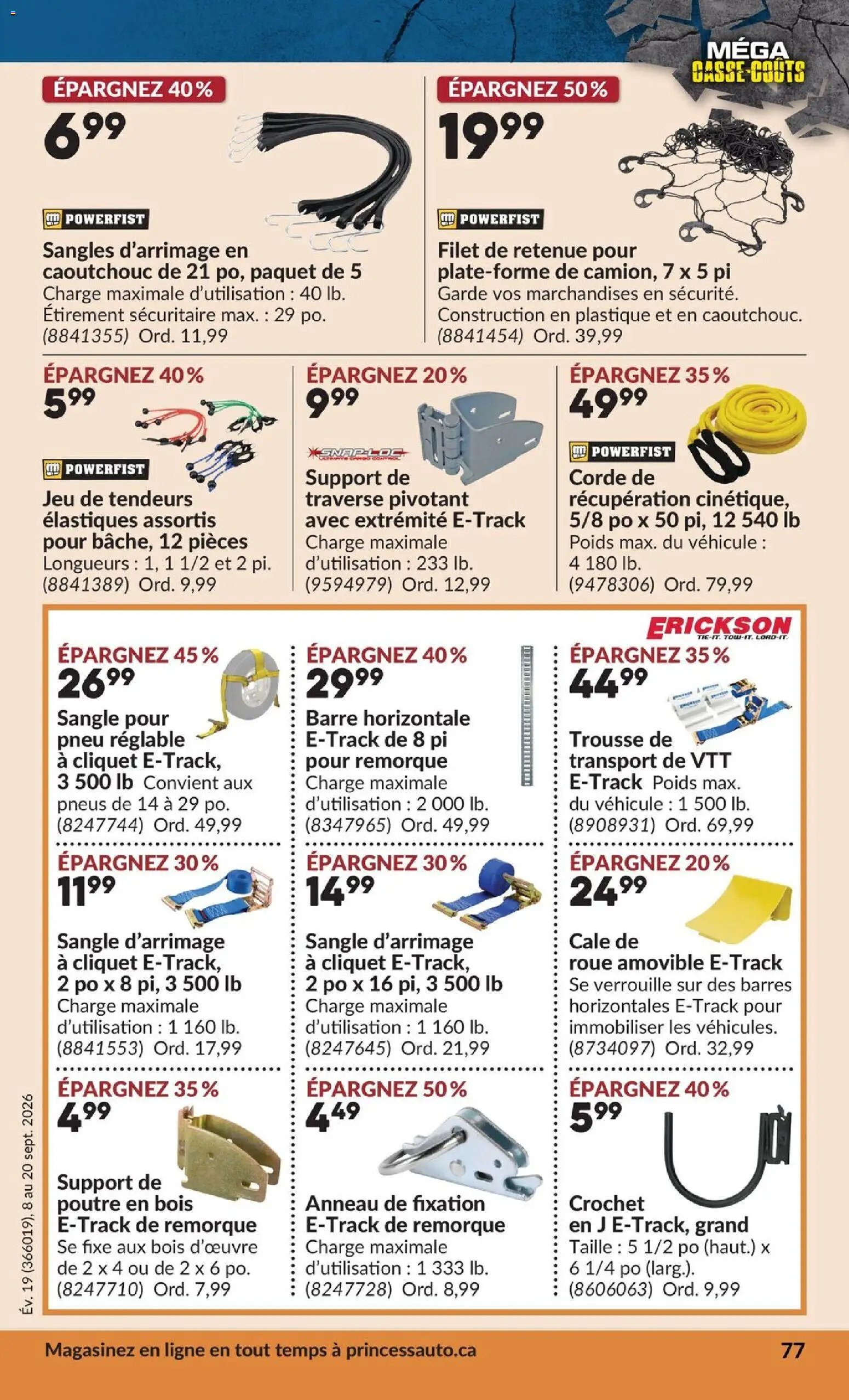 Princess Auto circulaire - 2 Semaines de Soldes !