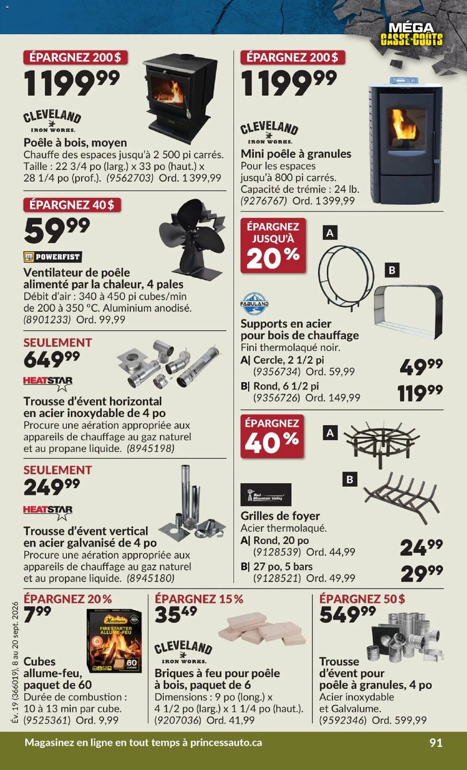 Princess Auto circulaire - 2 Semaines de Soldes !