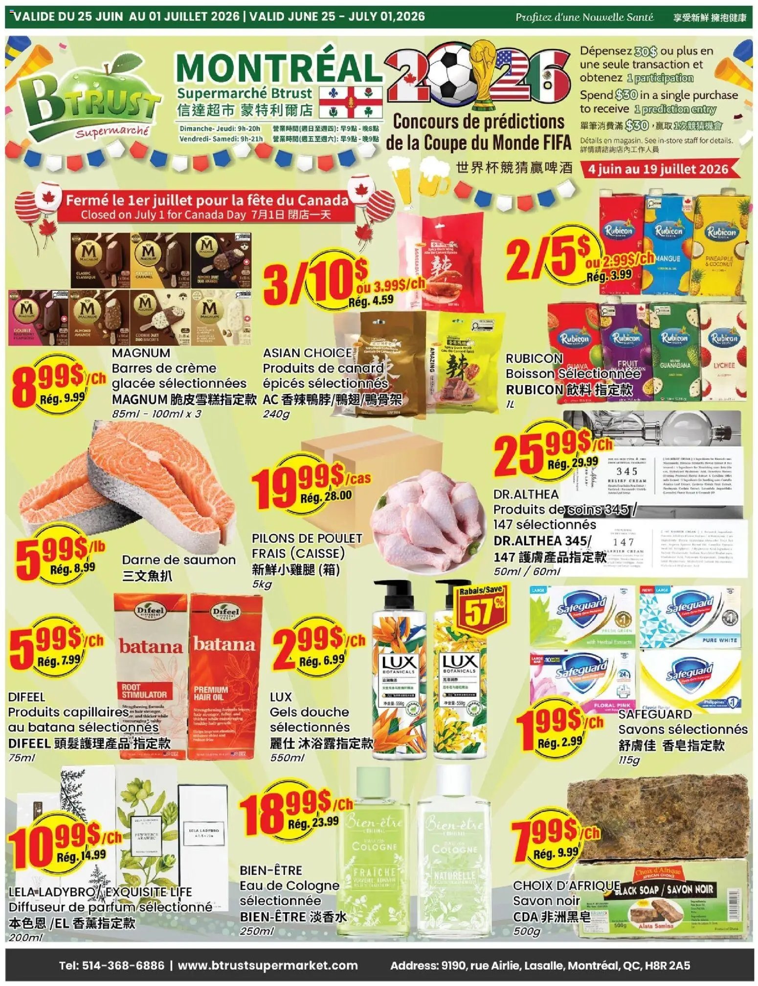 Btrust Supermarket weekly flyer / circulaire