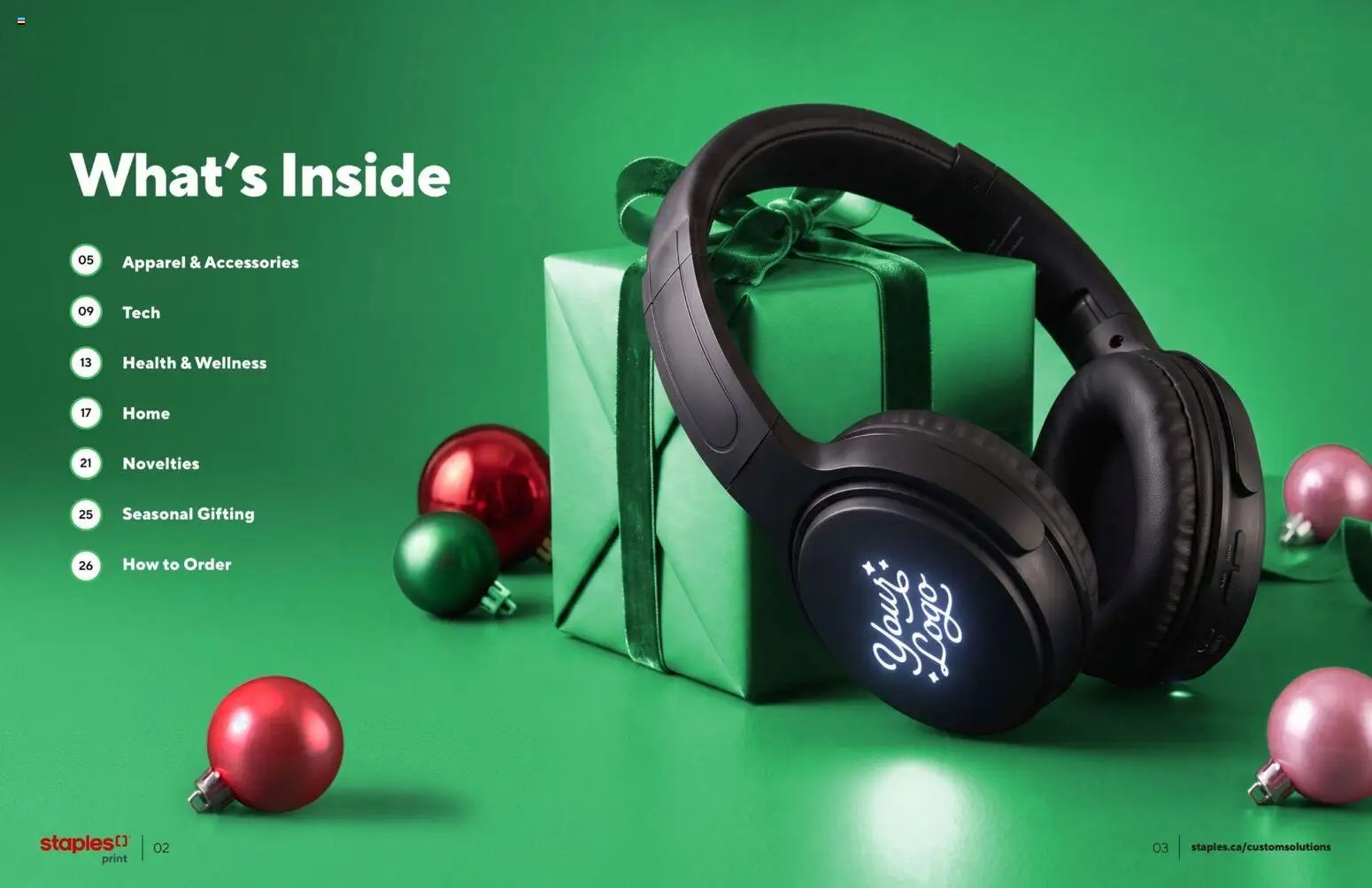 Staples flyer - Holiday gift guide