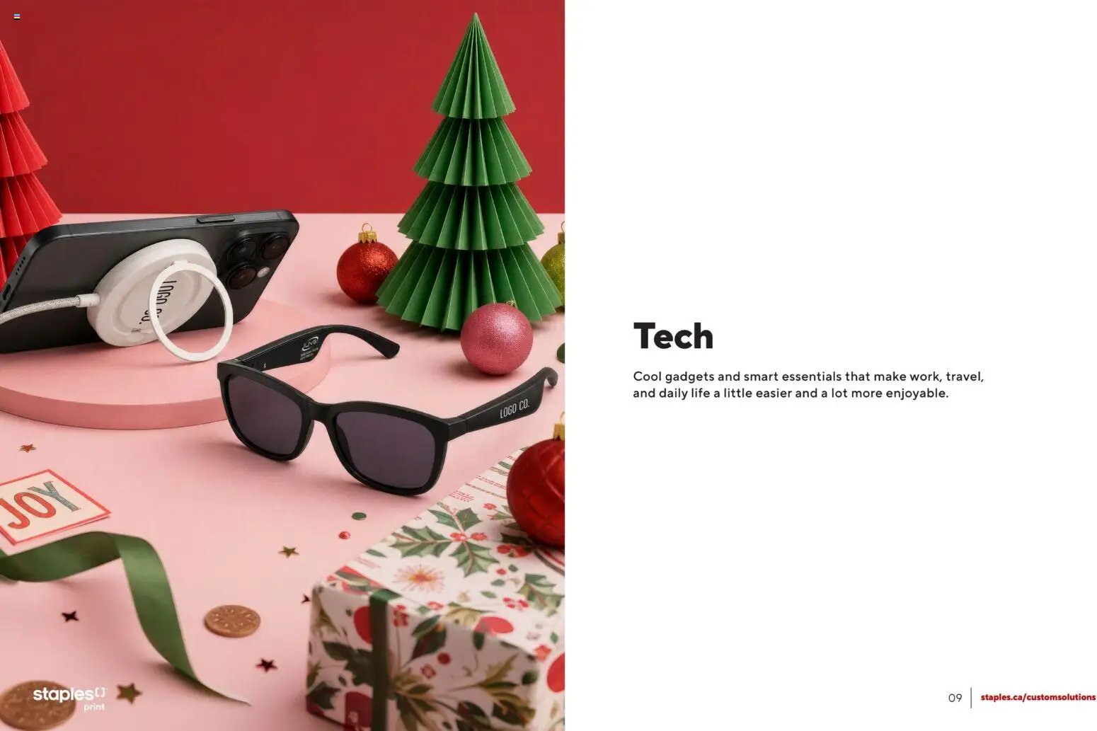 Staples flyer - Holiday gift guide