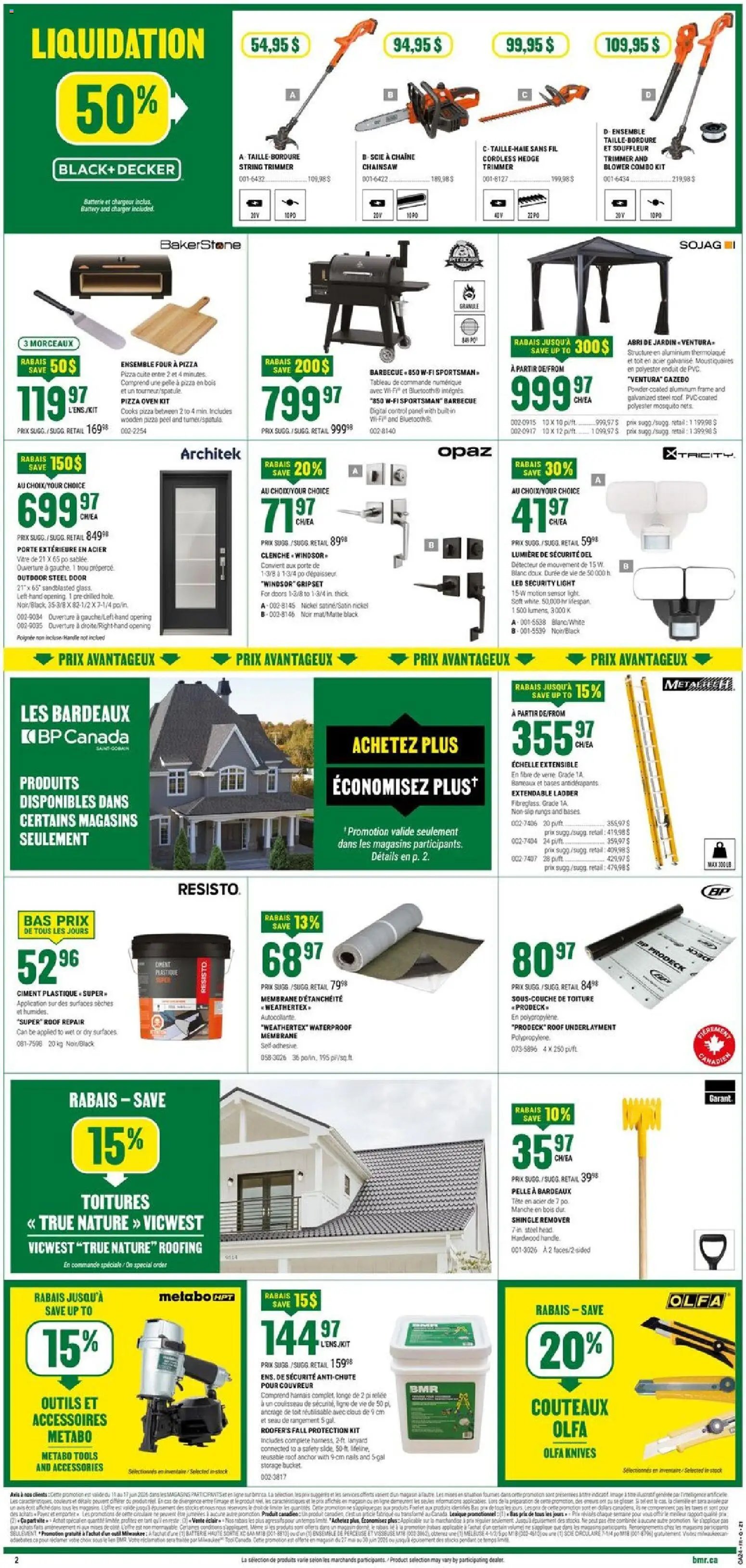 BMR weekly flyer / circulaire