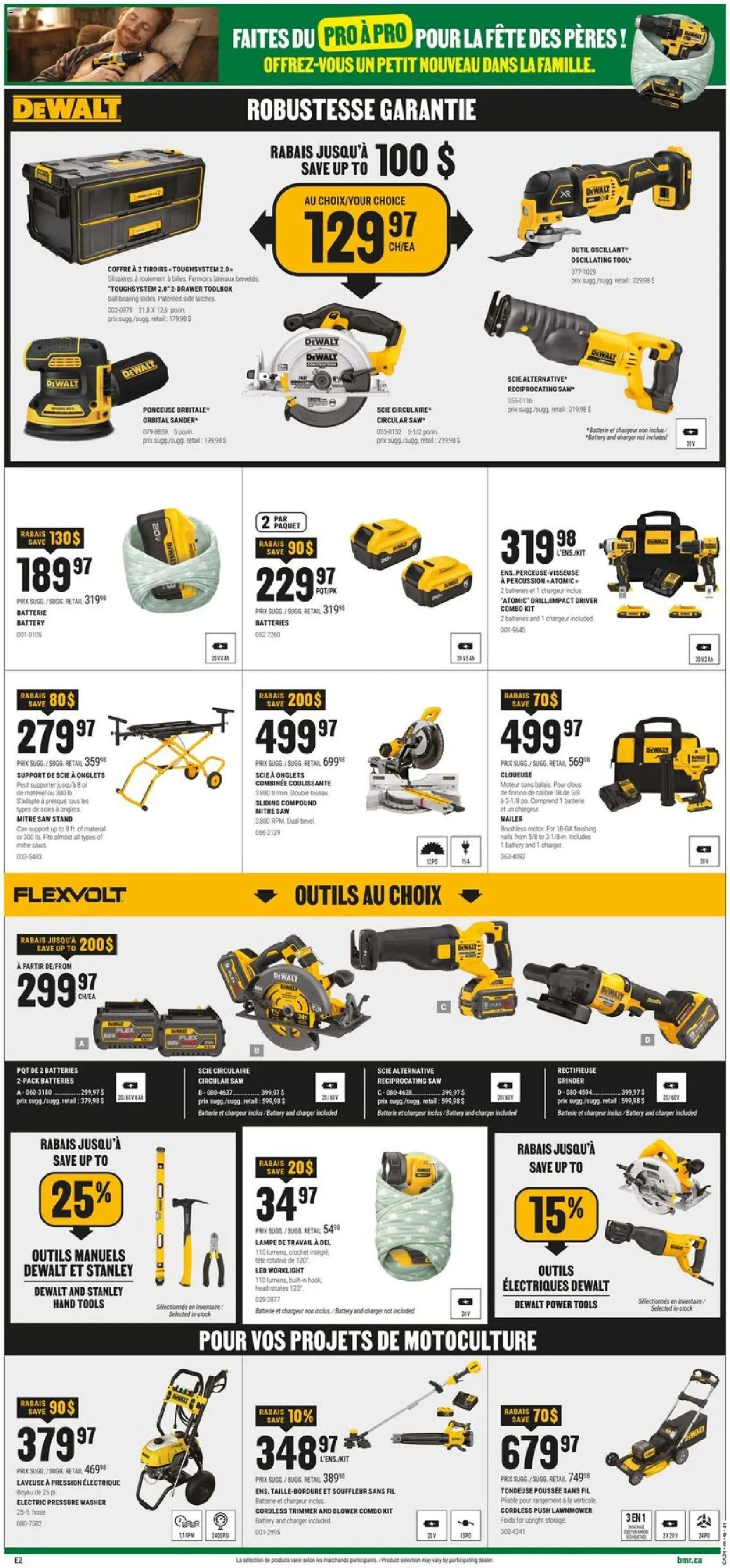 BMR weekly flyer / circulaire