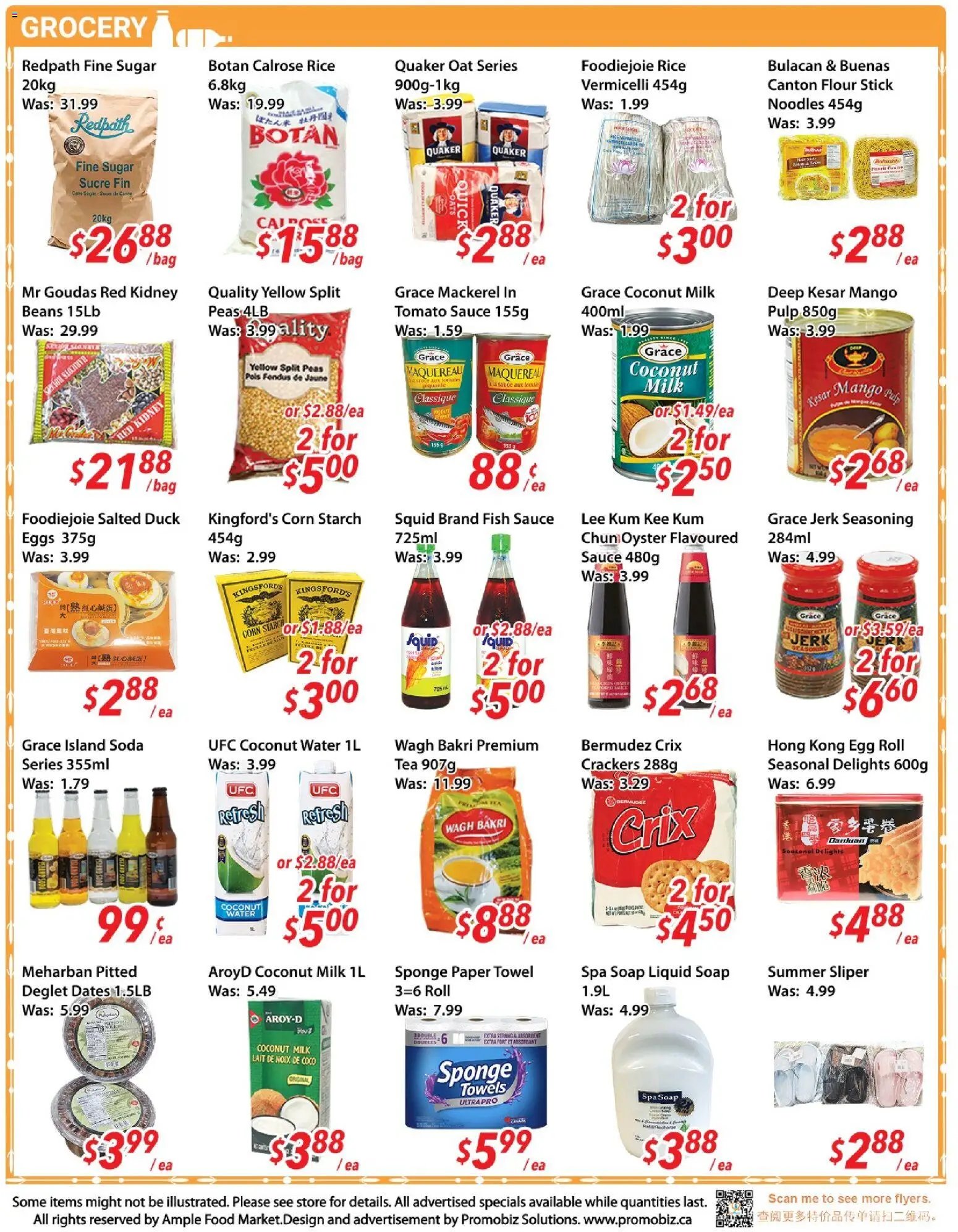 Ample Food Market weekly flyer / circulaire