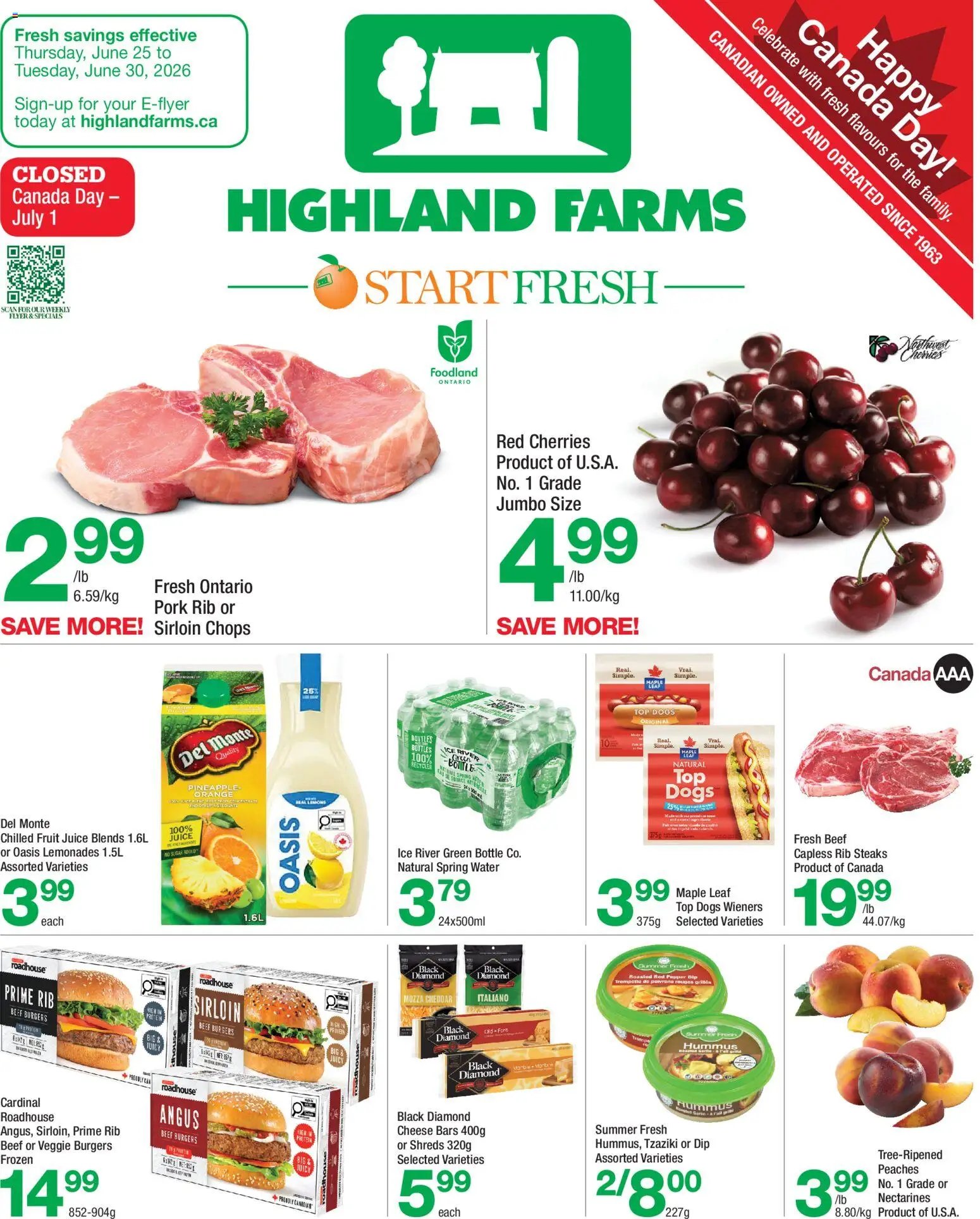 Highland Farms weekly flyer / circulaire
