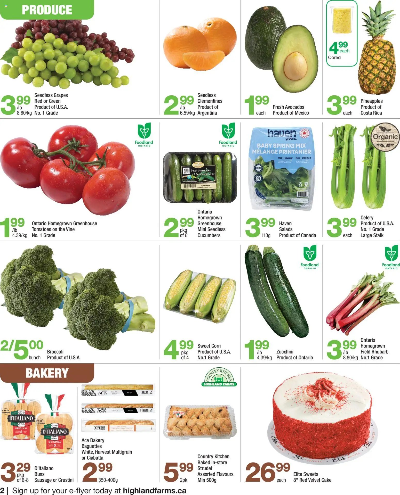 Highland Farms weekly flyer / circulaire
