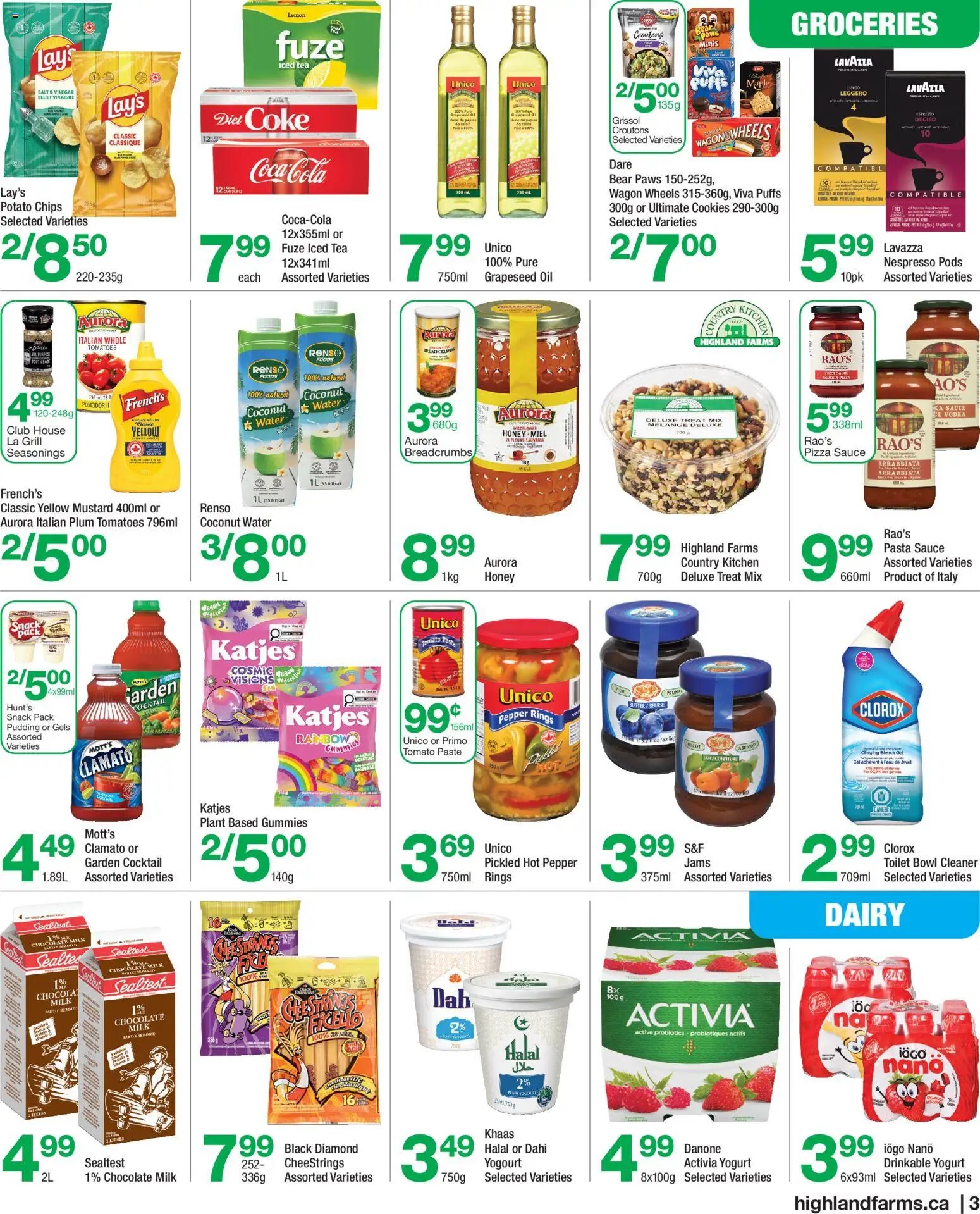 Highland Farms weekly flyer / circulaire