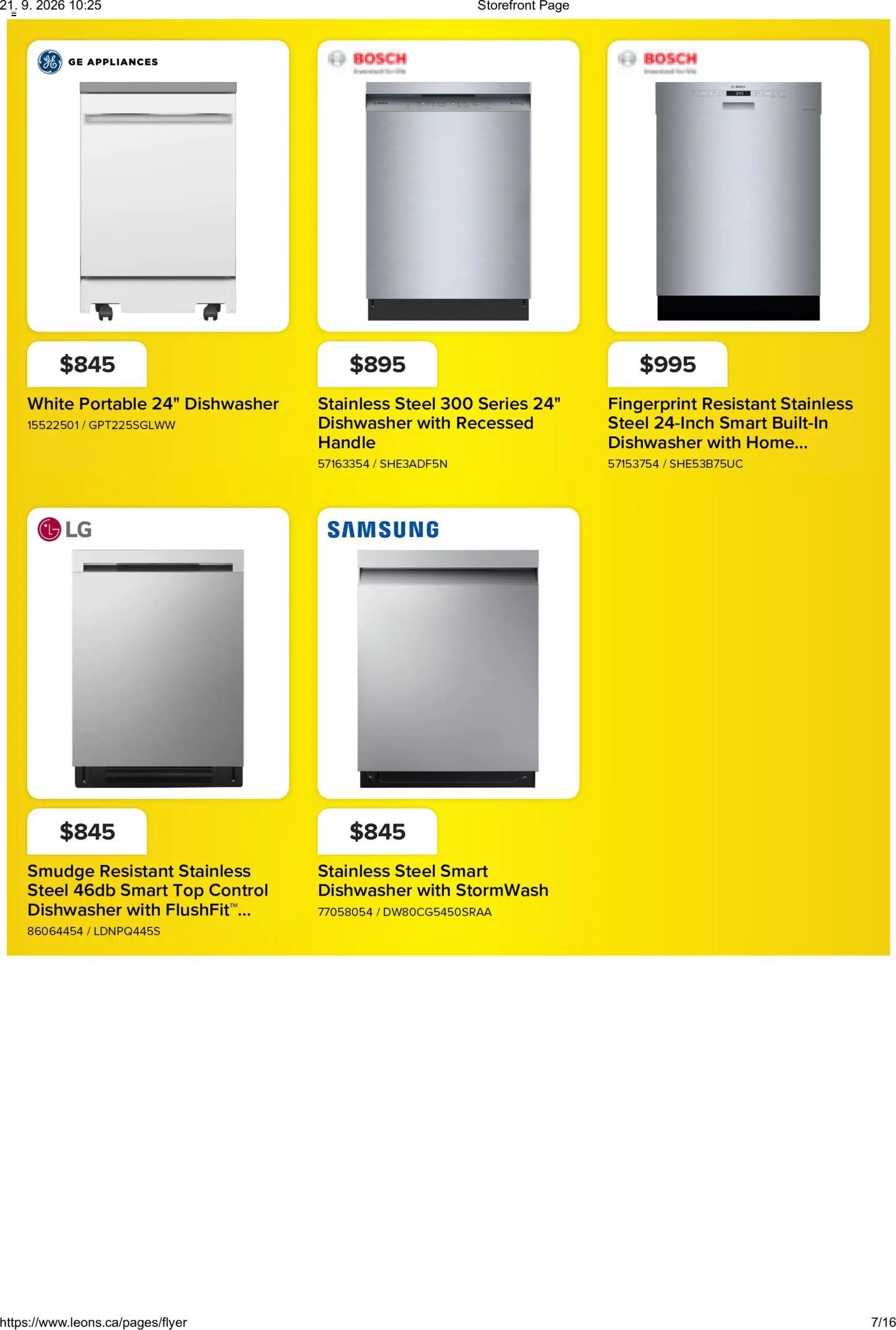 Leon's flyer - BBFL Appliances