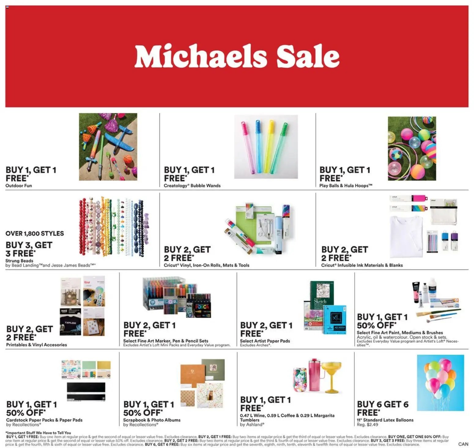 Michaels weekly flyer / circulaire