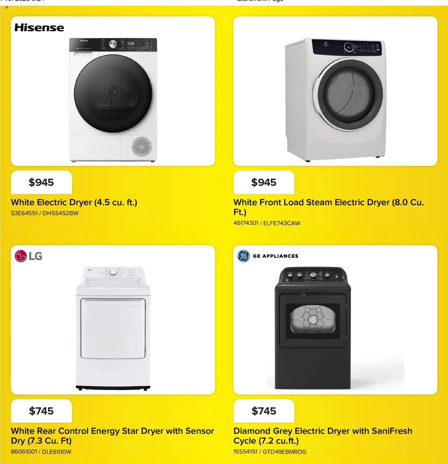 Leon's flyer - BBFL Appliances