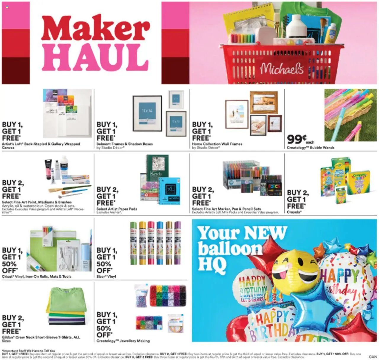 Michaels weekly flyer / circulaire