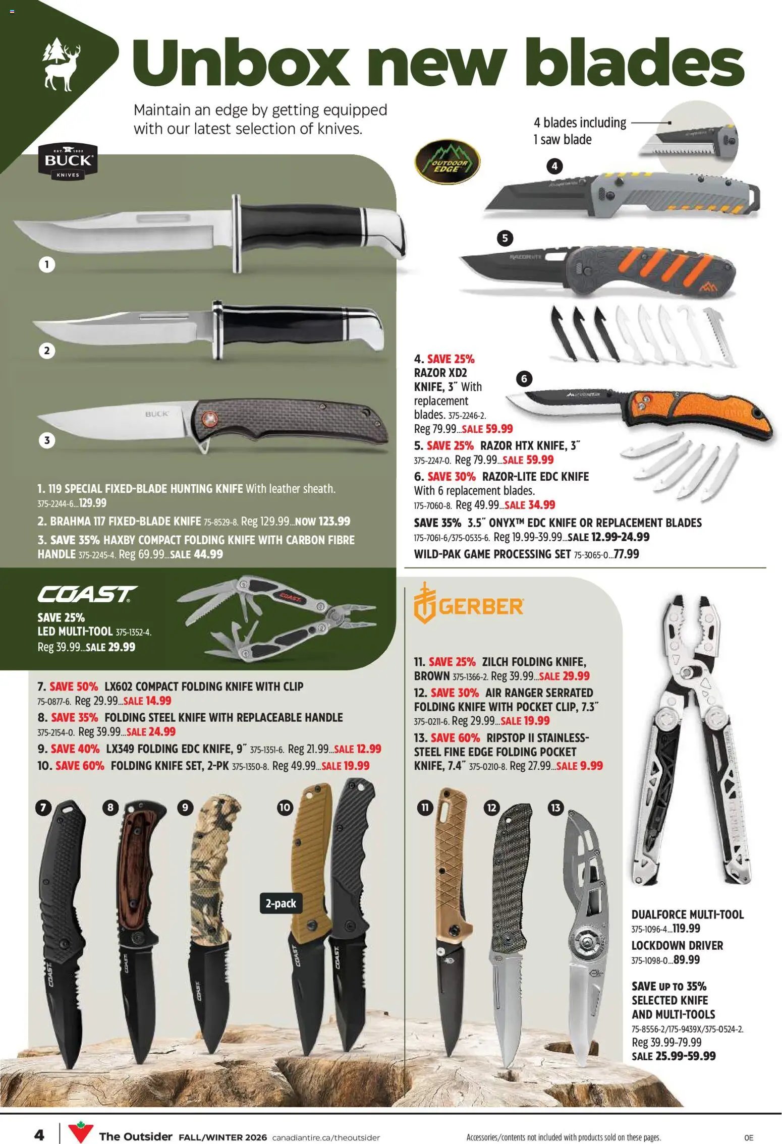 Canadian Tire flyer - The Outsider