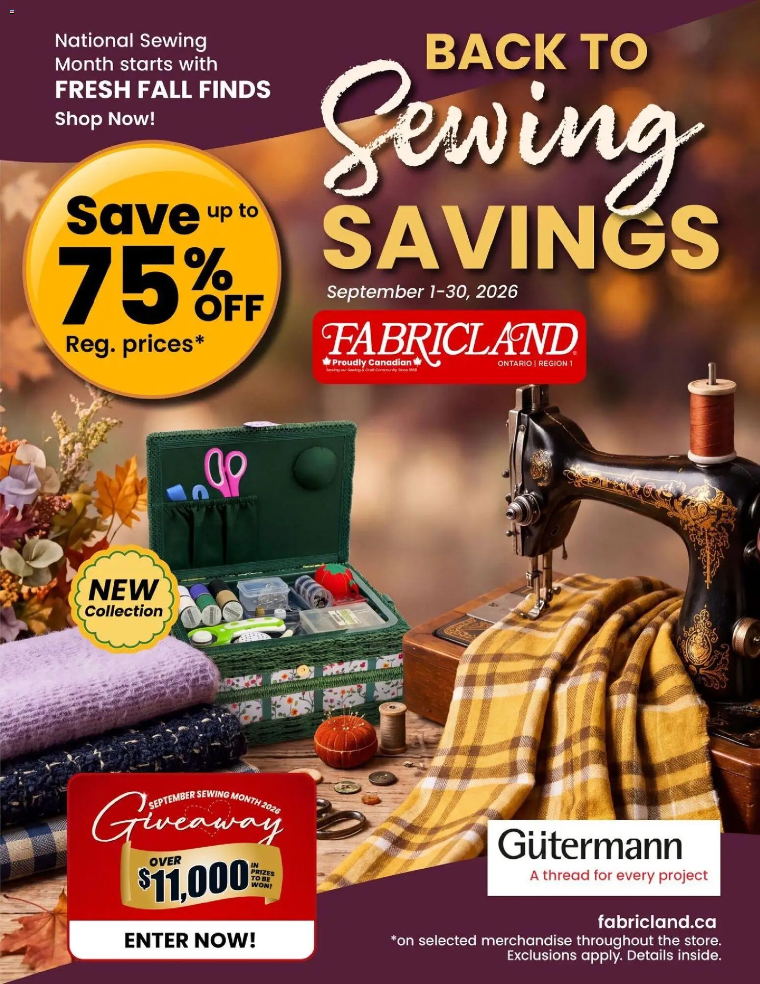 Fabricland weekly flyer / circulaire