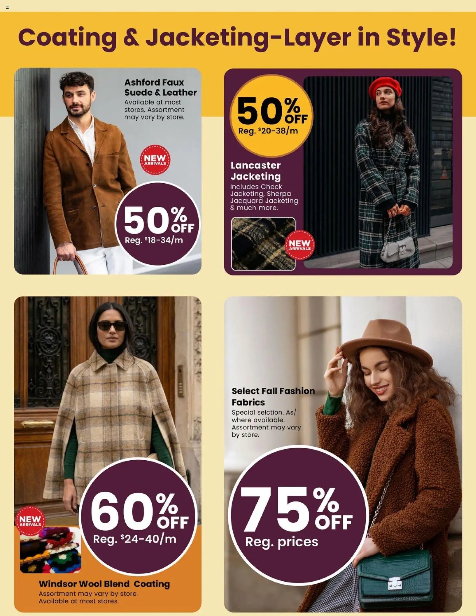 Fabricland weekly flyer / circulaire