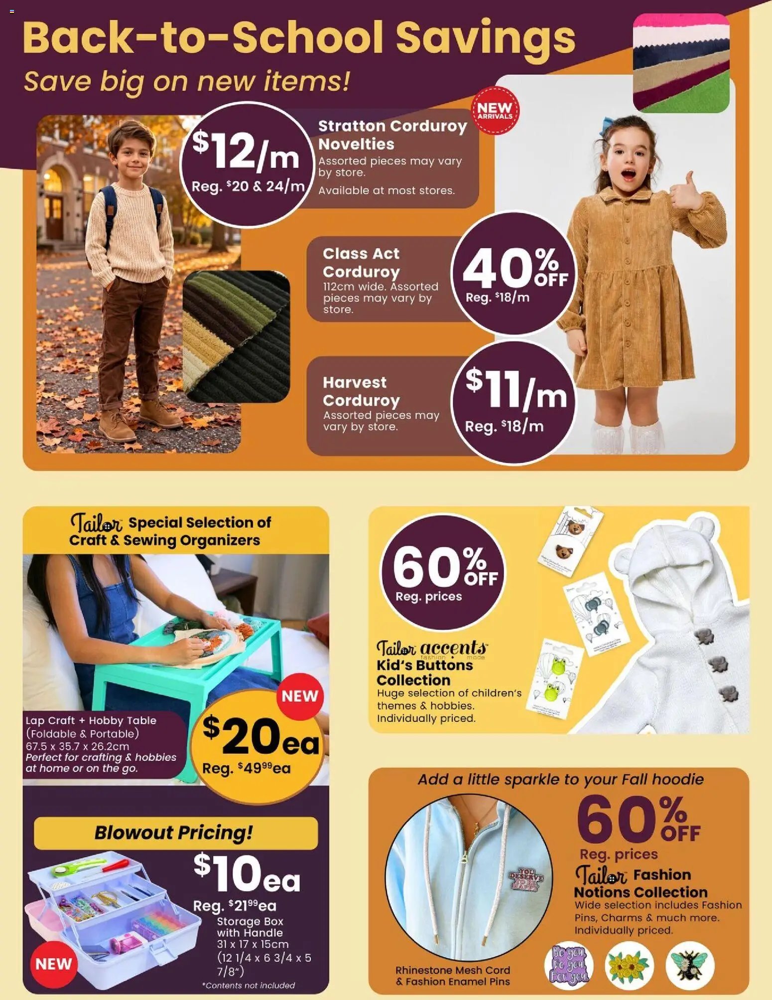 Fabricland weekly flyer / circulaire