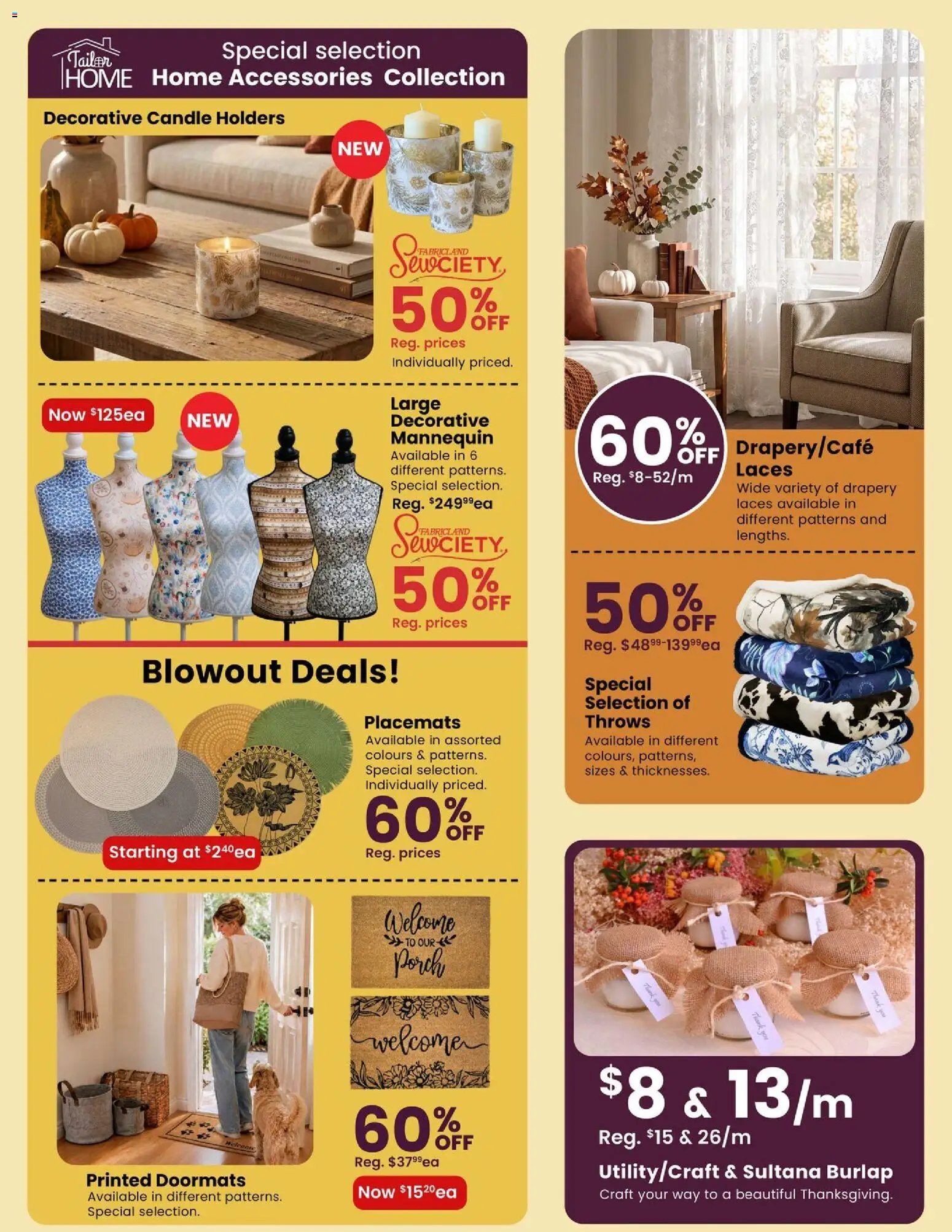 Fabricland weekly flyer / circulaire