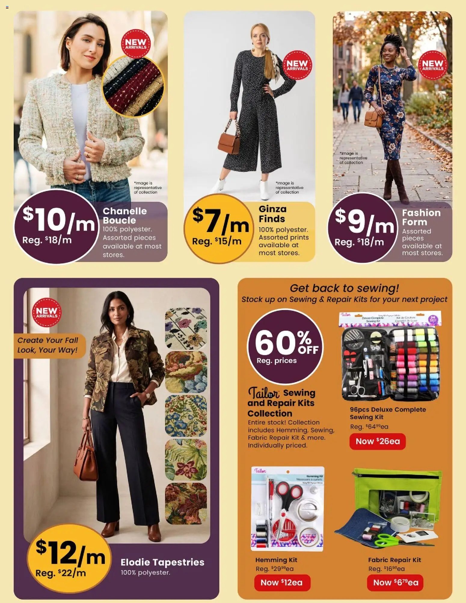 Fabricland weekly flyer / circulaire