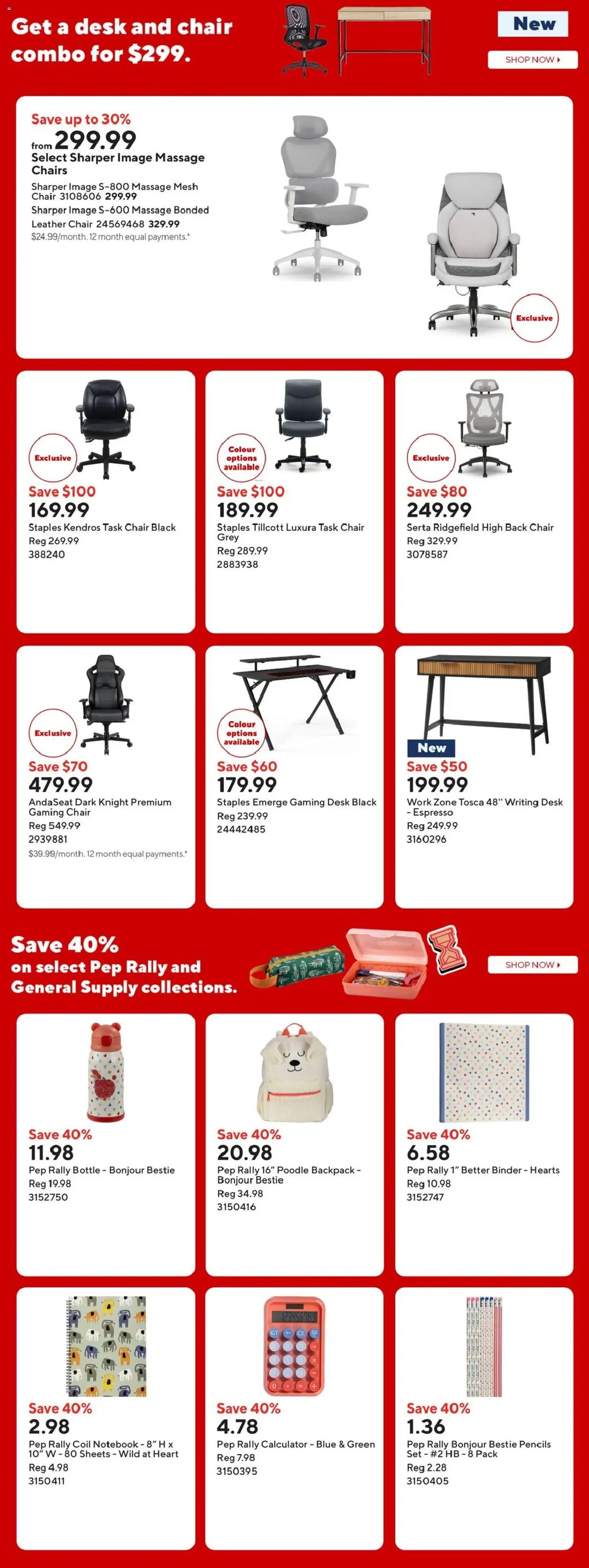 Staples weekly flyer / circulaire