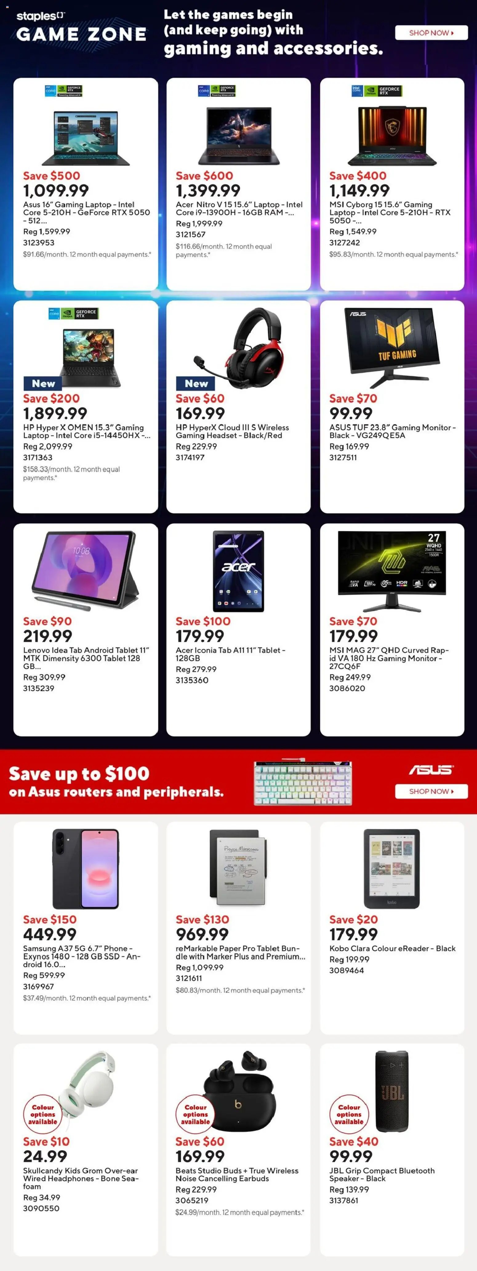 Staples weekly flyer / circulaire