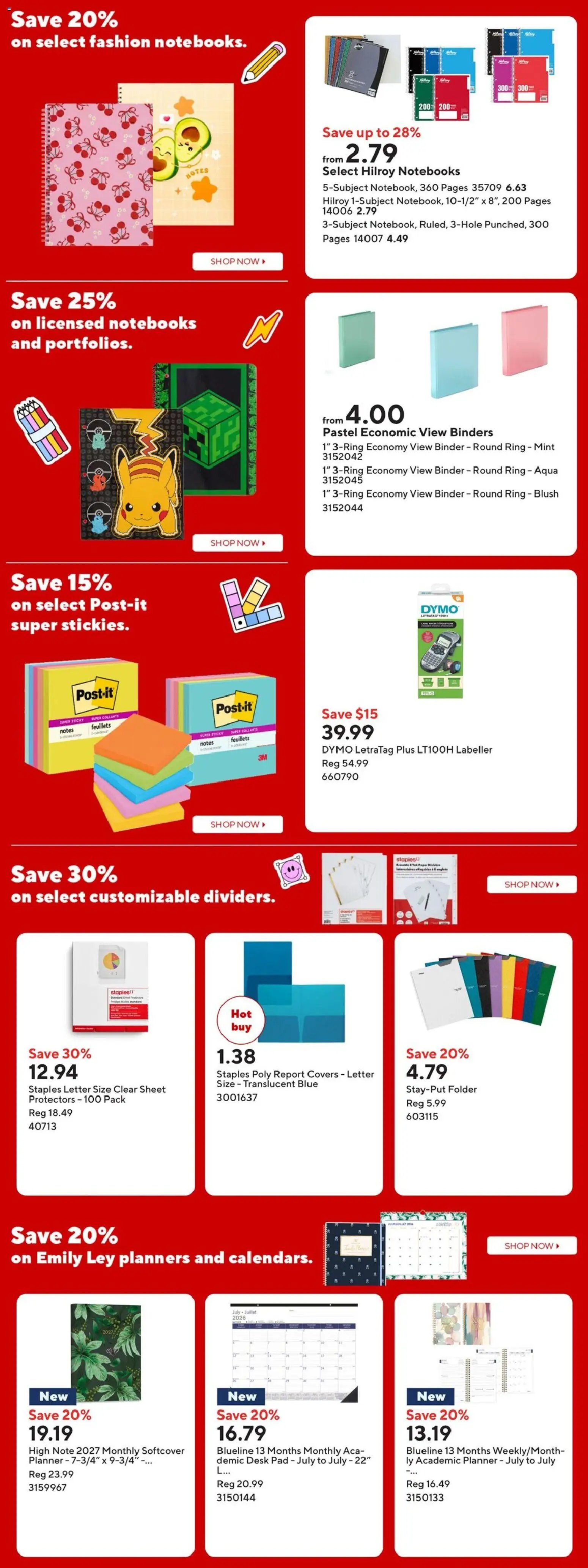 Staples weekly flyer / circulaire
