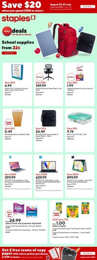 Staples weekly flyer / circulaire