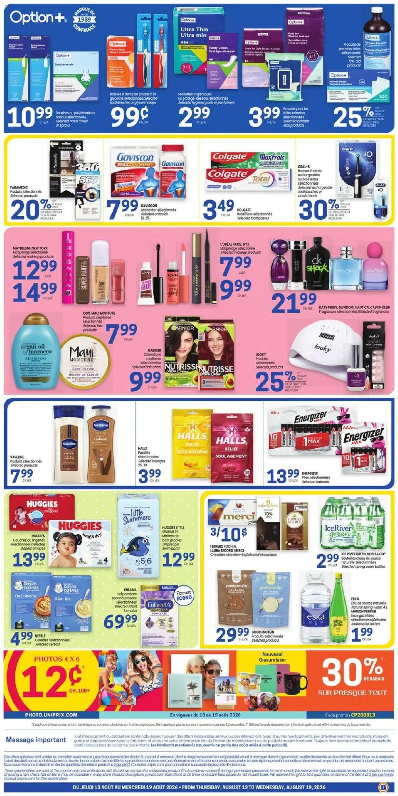 Uniprix weekly flyer / circulaire